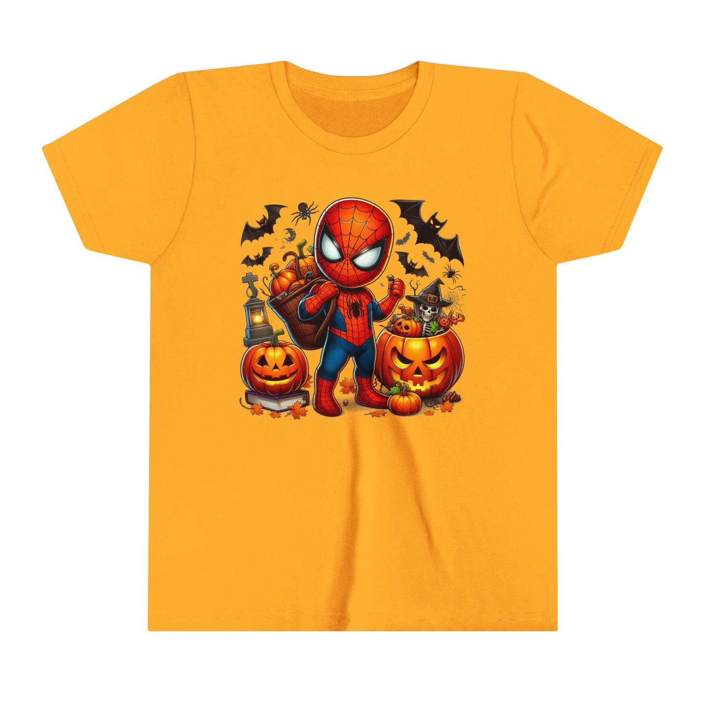 Spiderman Trick or Treat Youth Short Sleeve Tee