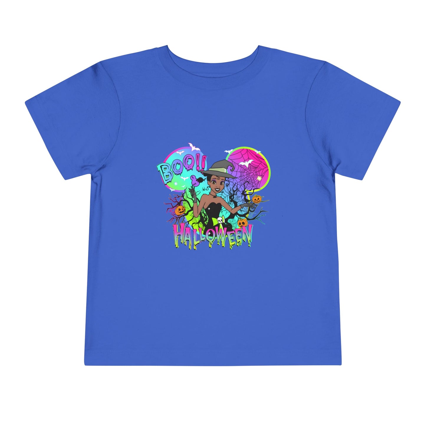 Tiana Boo! Halloween Toddler Short Sleeve Tee
