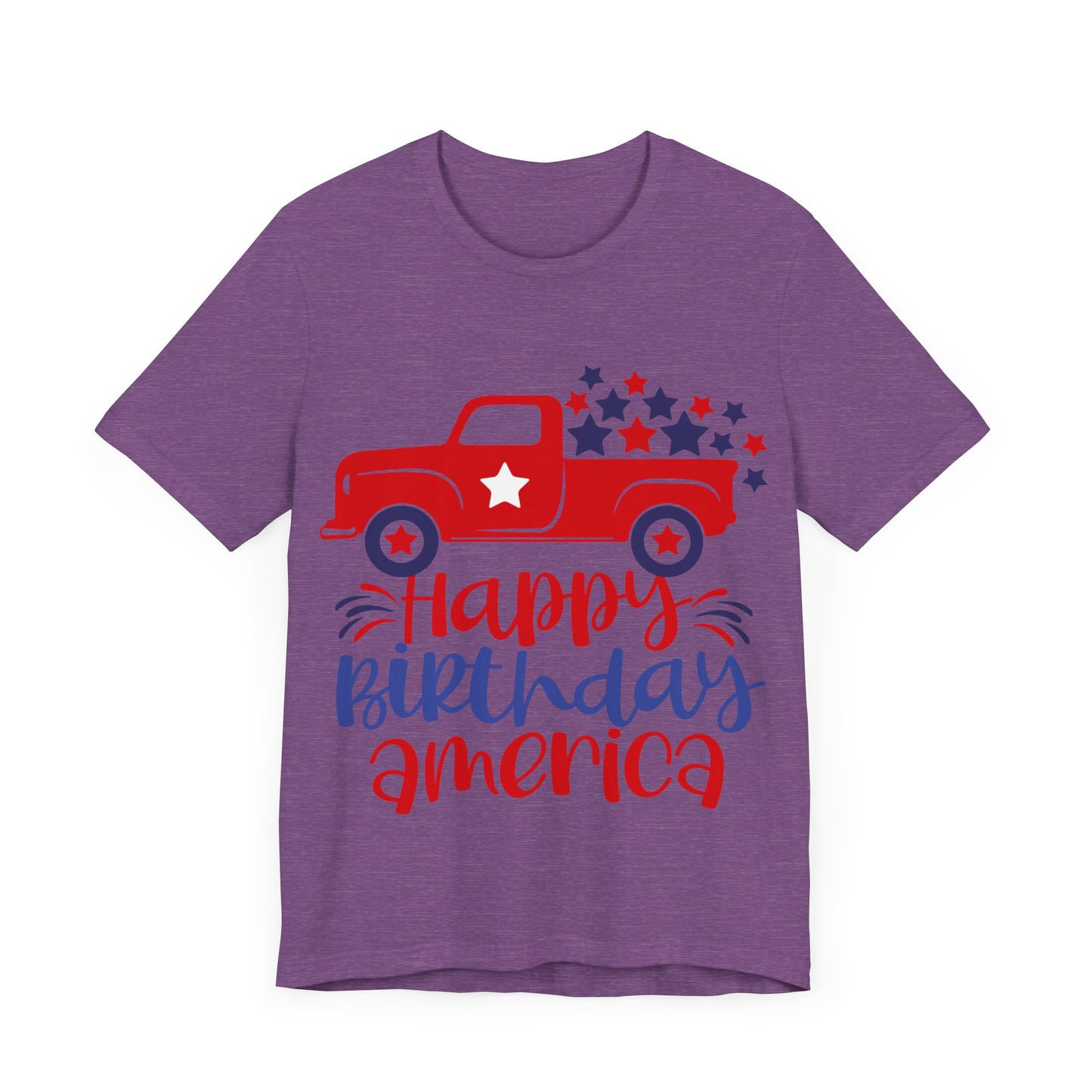 Happy Birthday America Jersey Short Sleeve Tee