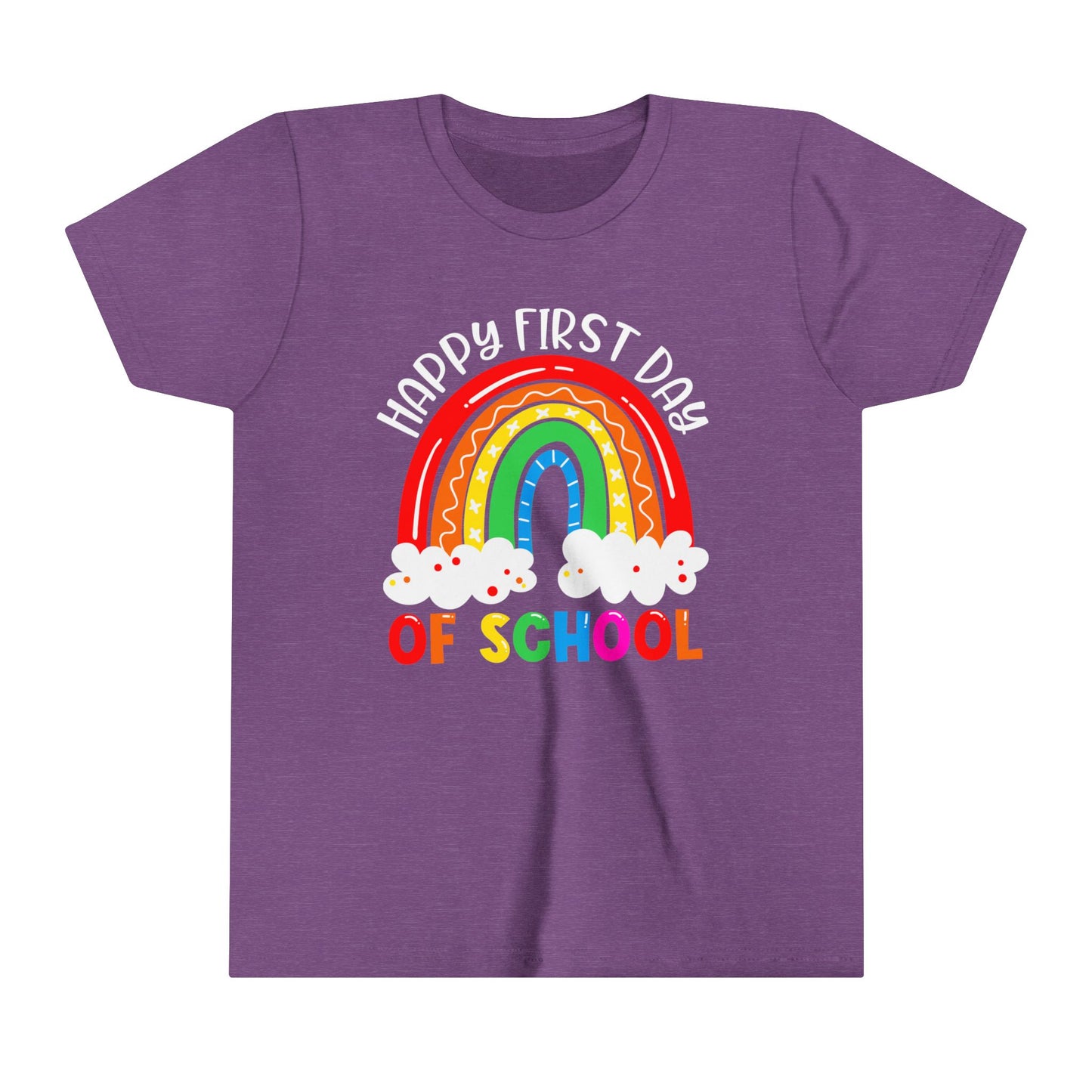 Happy First Day of School Youth Short Sleeve Tee