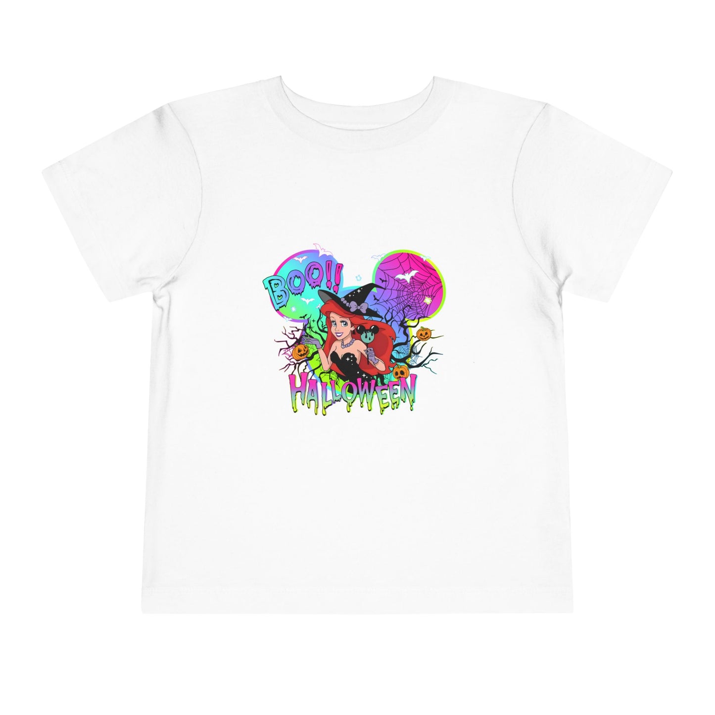 Ariel Boo! Halloween Toddler Short Sleeve Tee