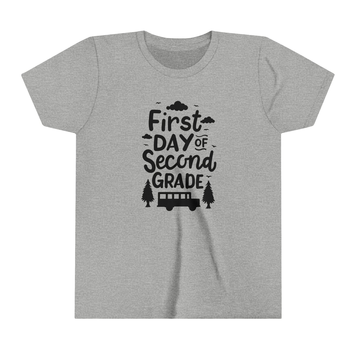 First Day of Second Grade Youth Short Sleeve Tee