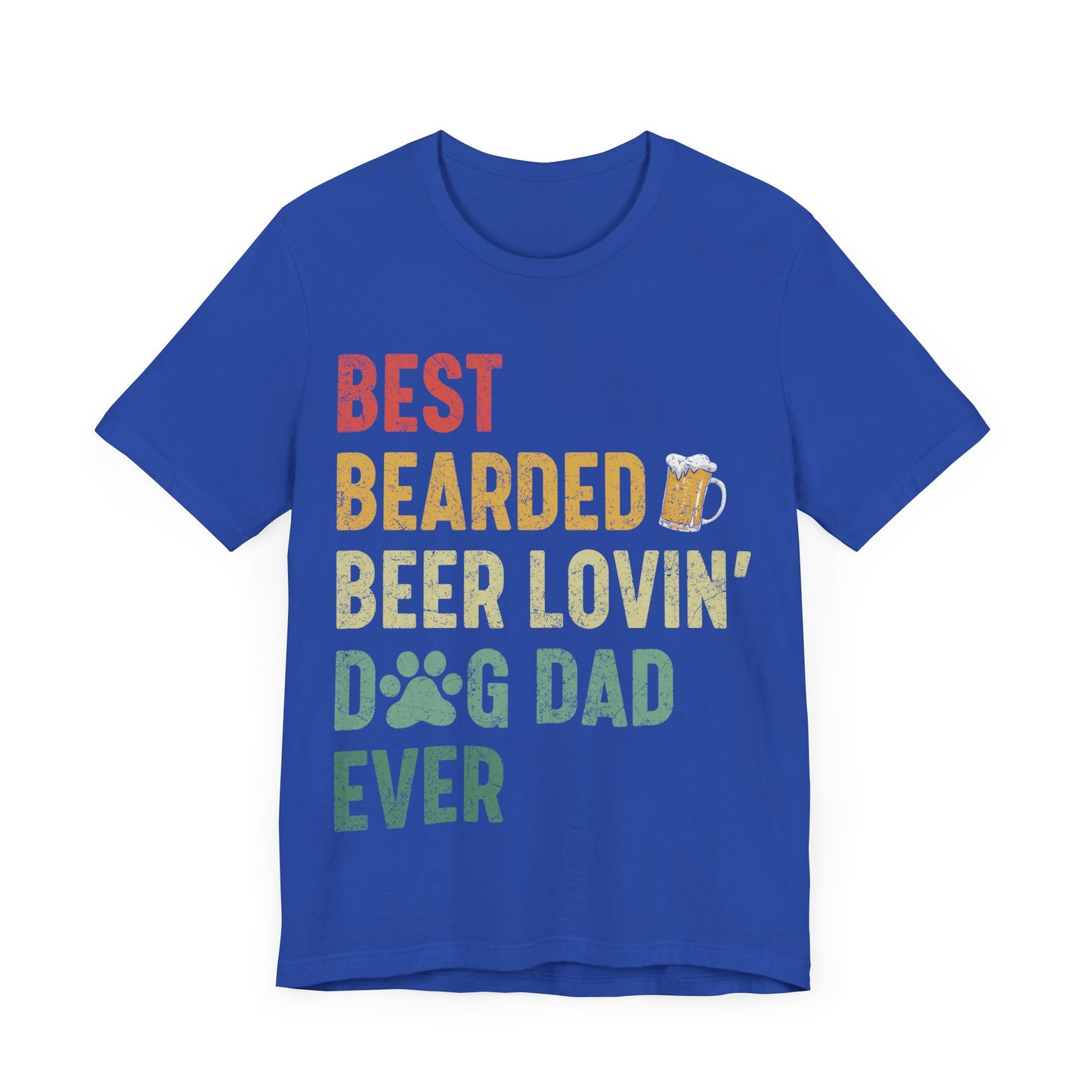 Best Dog Dad Jersey Short Sleeve Tee