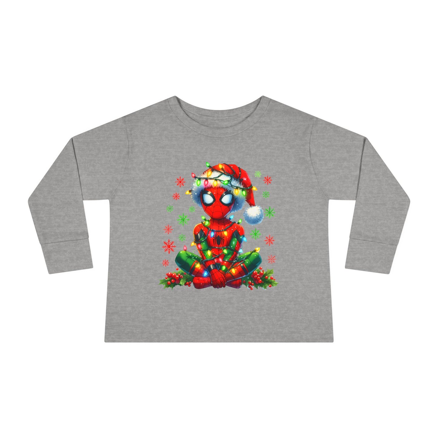 Spidey christmas Toddler Long Sleeve Tee