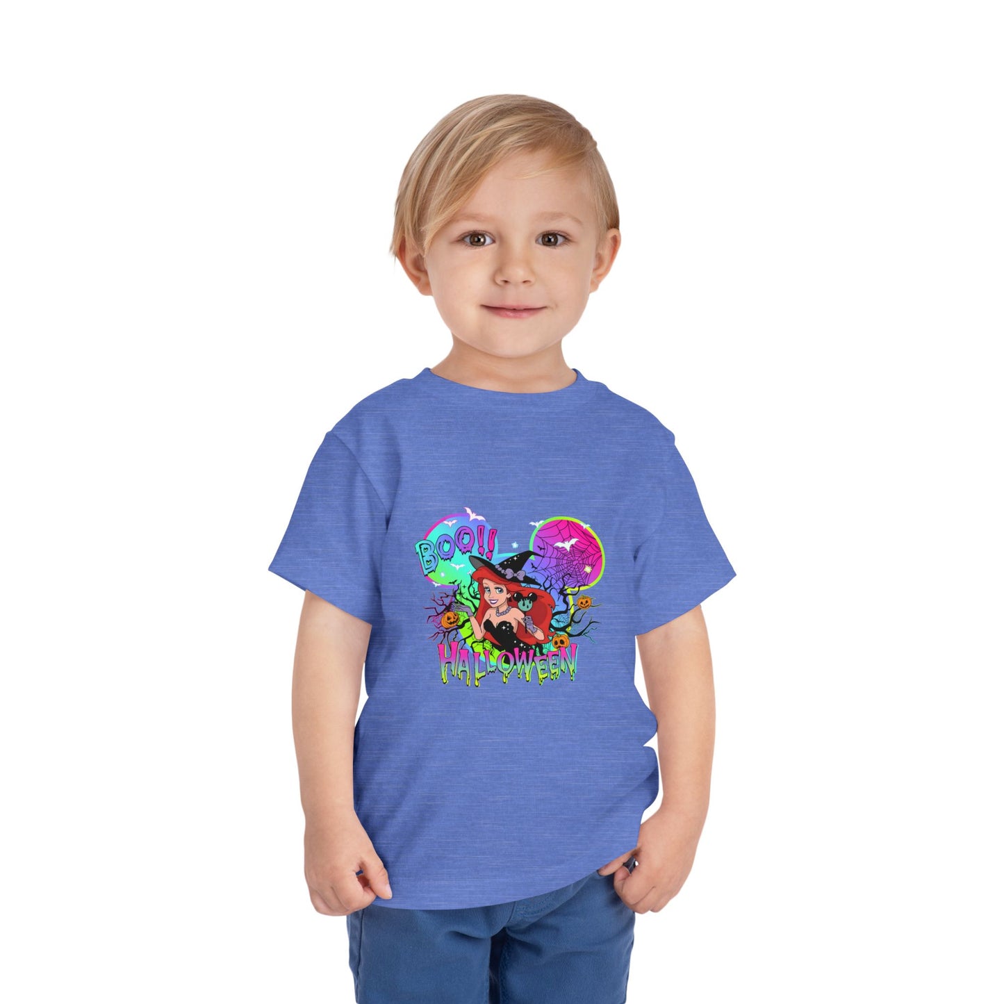 Ariel Boo! Halloween Toddler Short Sleeve Tee