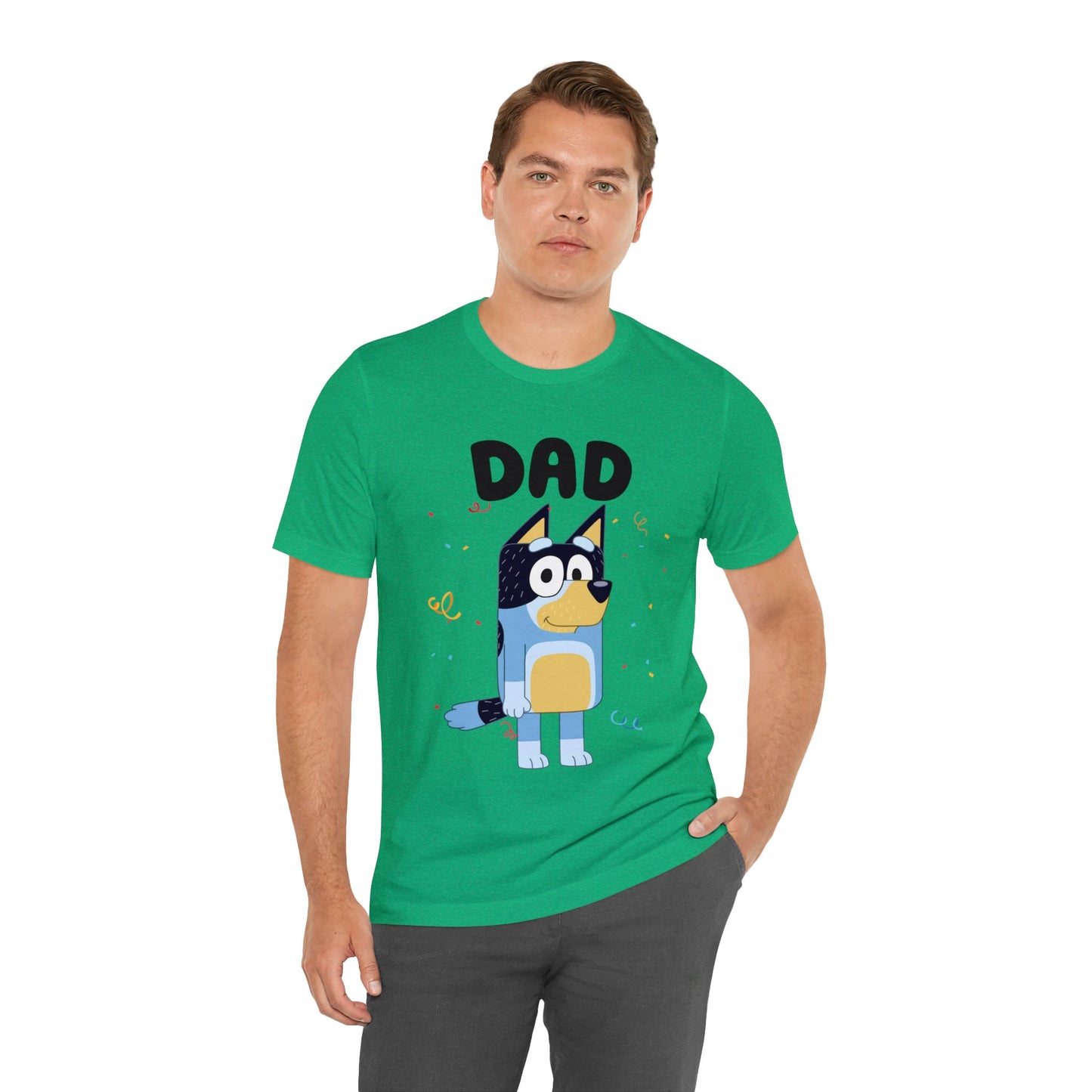 Dad Bluey Birthday Short sleeve Tshirt