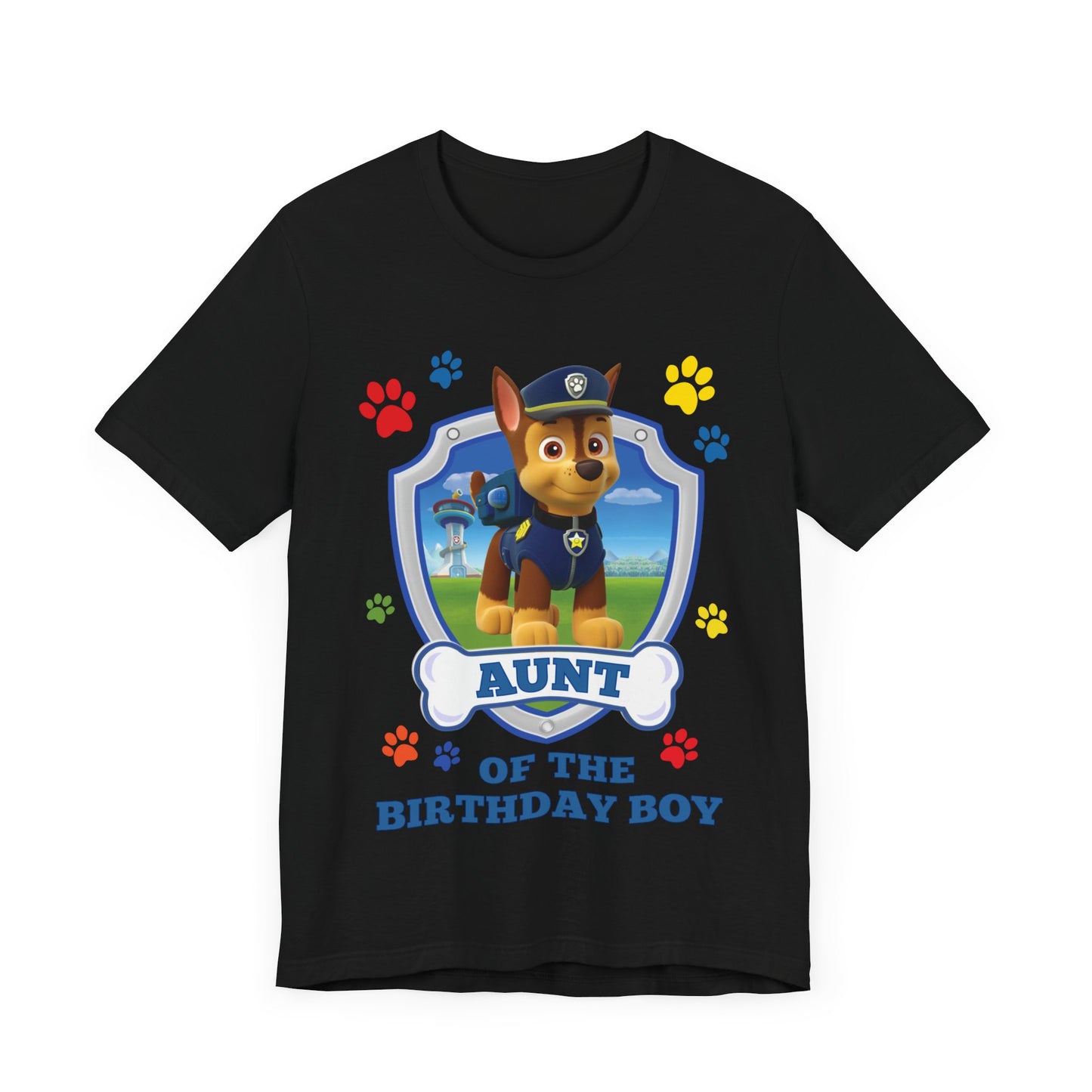 Aunt of the Birthday Boy Jersey Short Sleeve Tee