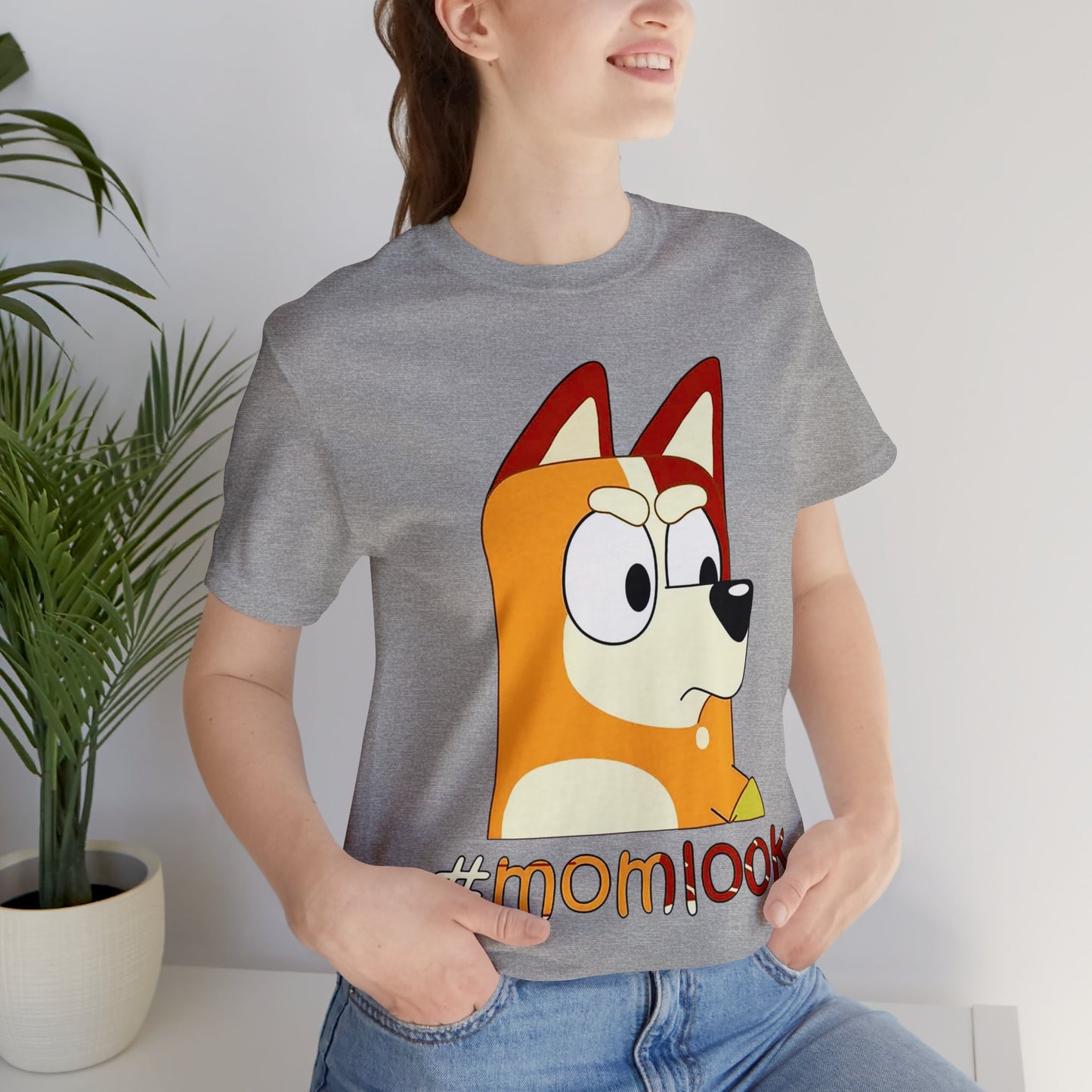 Chilli Heeler #momlook Short Sleeve Tshirt
