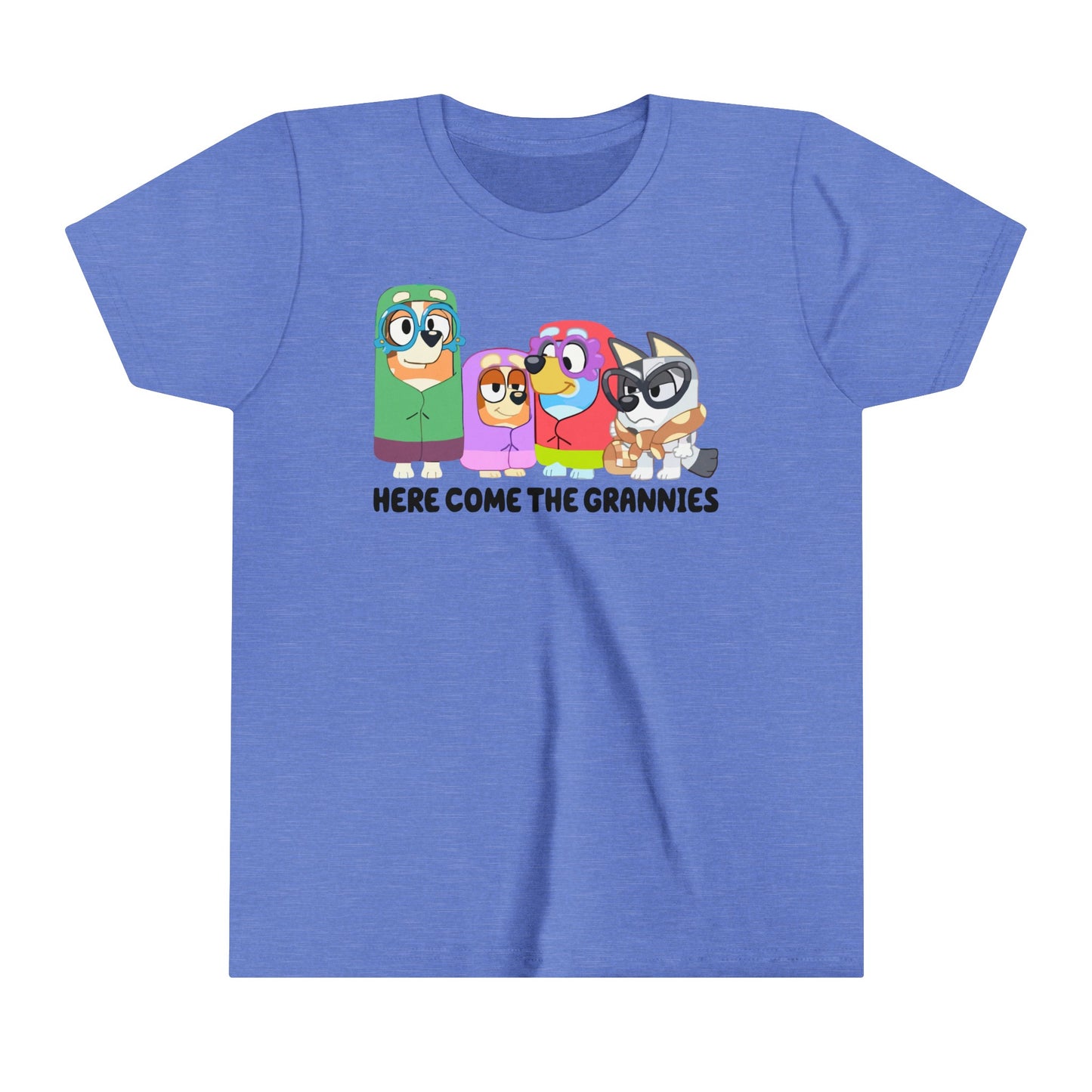 Here Comes the Grannies Youth Short Sleeve Tshirt
