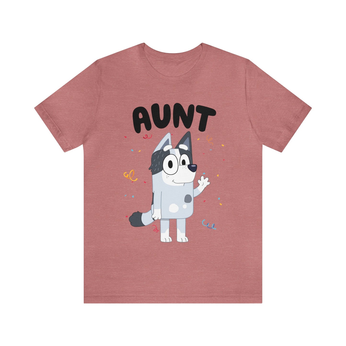 Aunt Bluey Birthday short sleeve Tshirt