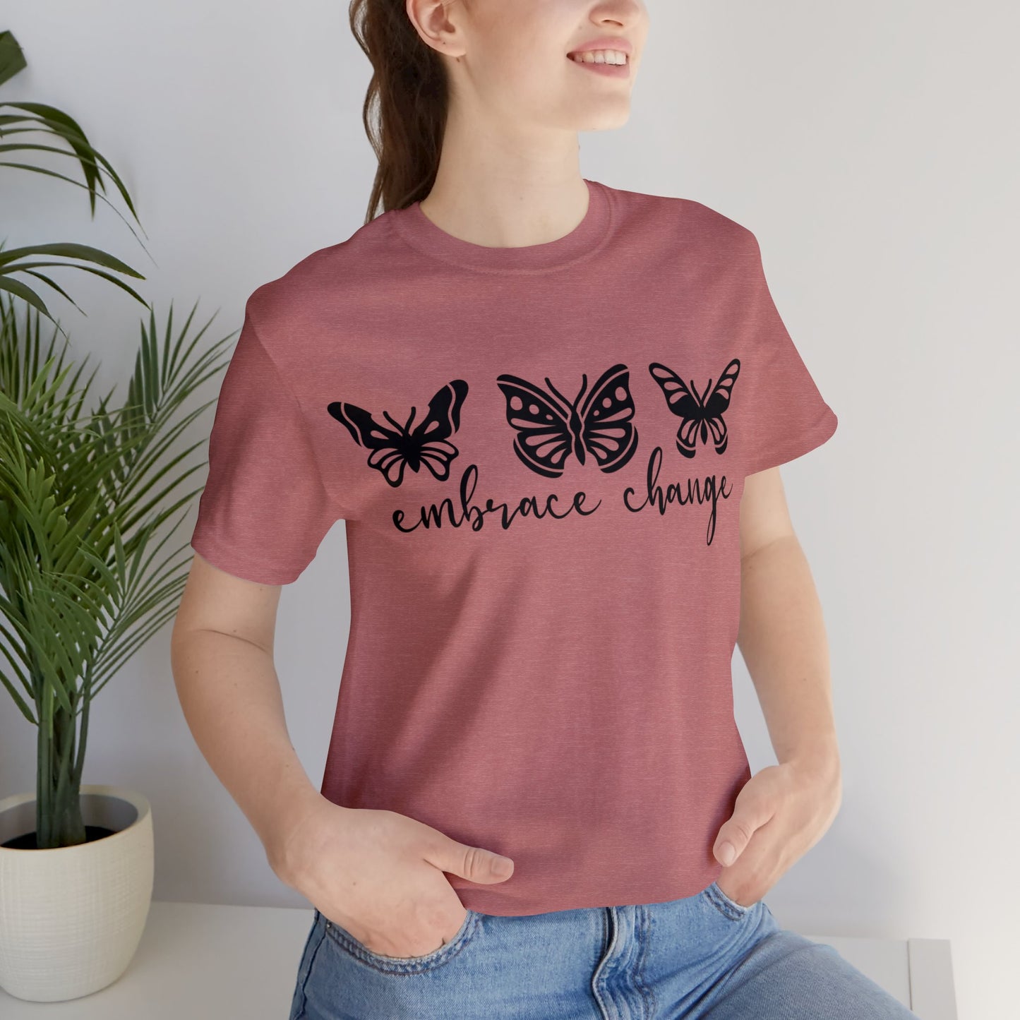 Embrace Change Butterflies Short sleeve Tshirt