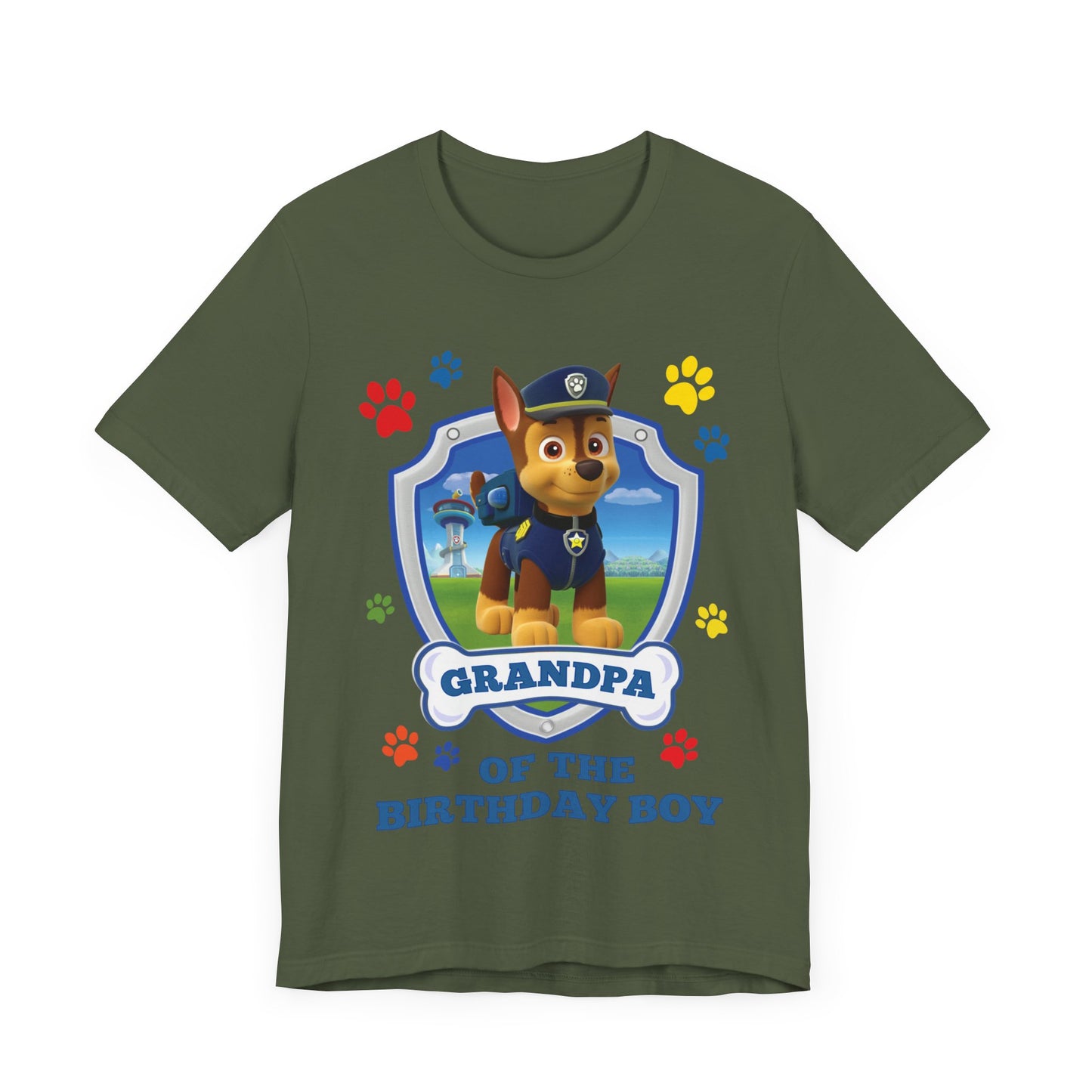 Grandpa of the Birthday Boy Jersey Short Sleeve Tee