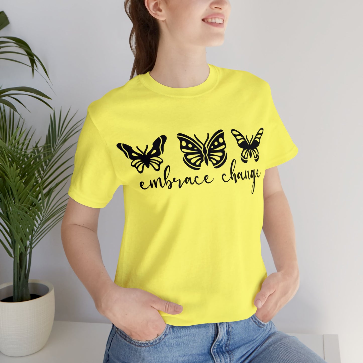 Embrace Change Butterflies Short sleeve Tshirt