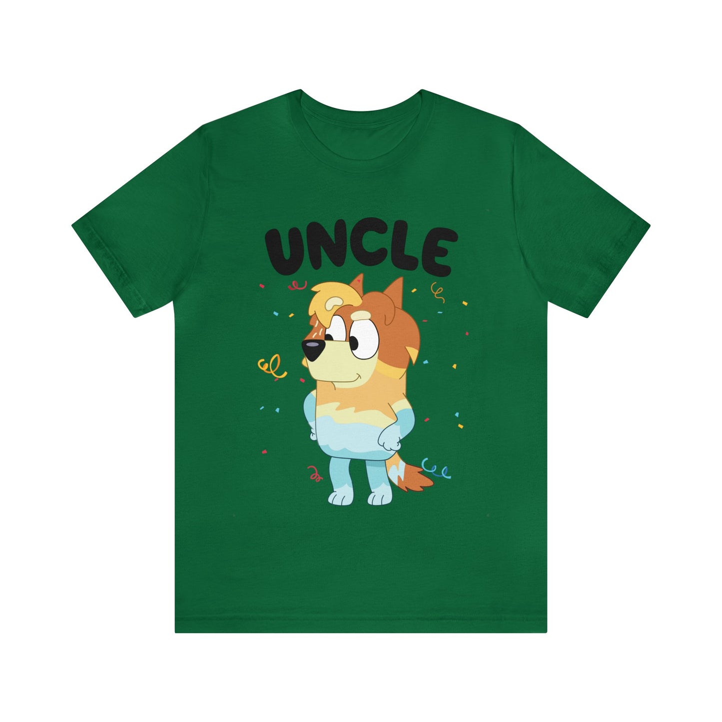 Uncle Bluey Birthday Short sleeve Tshirt
