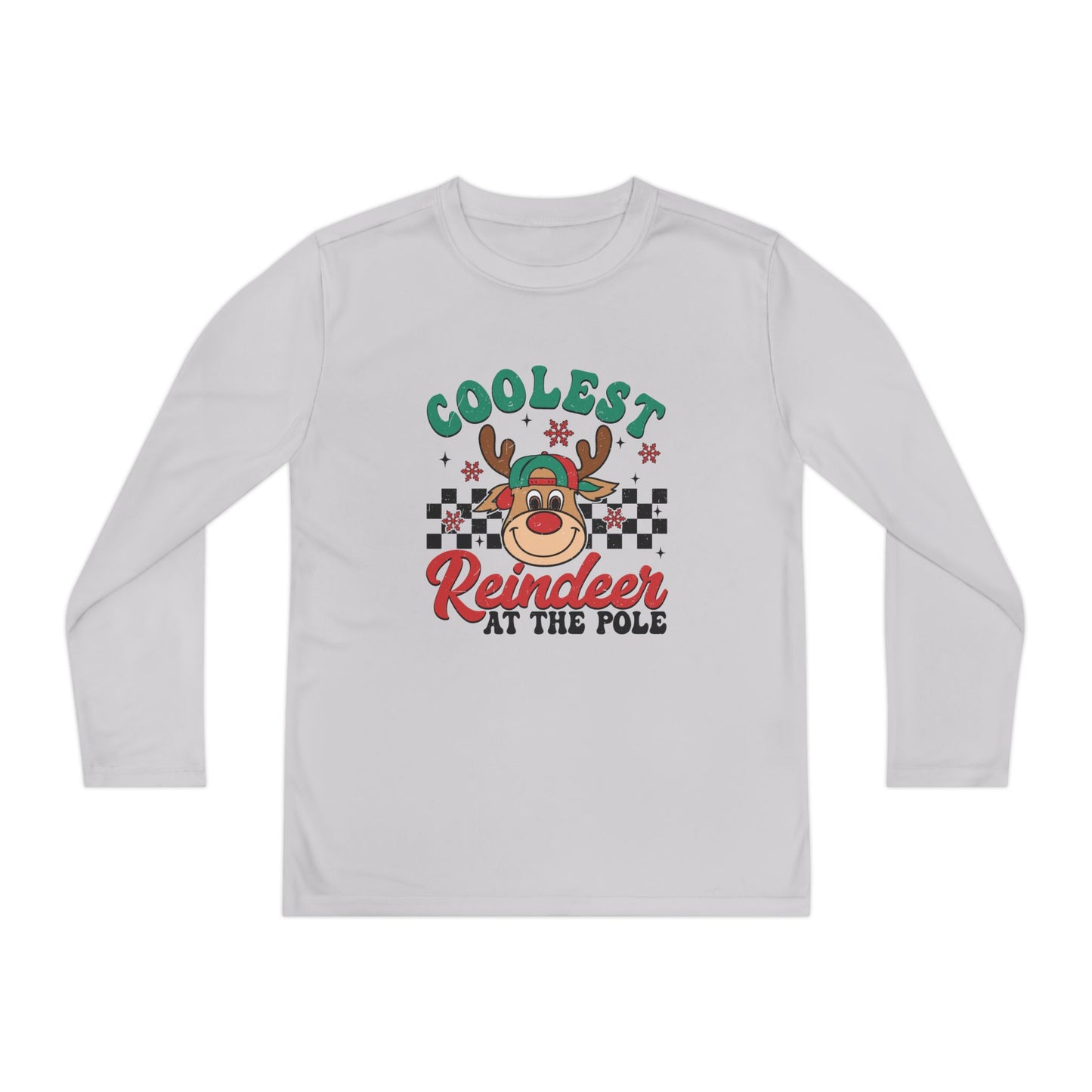 Coolest Reindeer at the Pole Youth Long Sleeve Competitor Tee