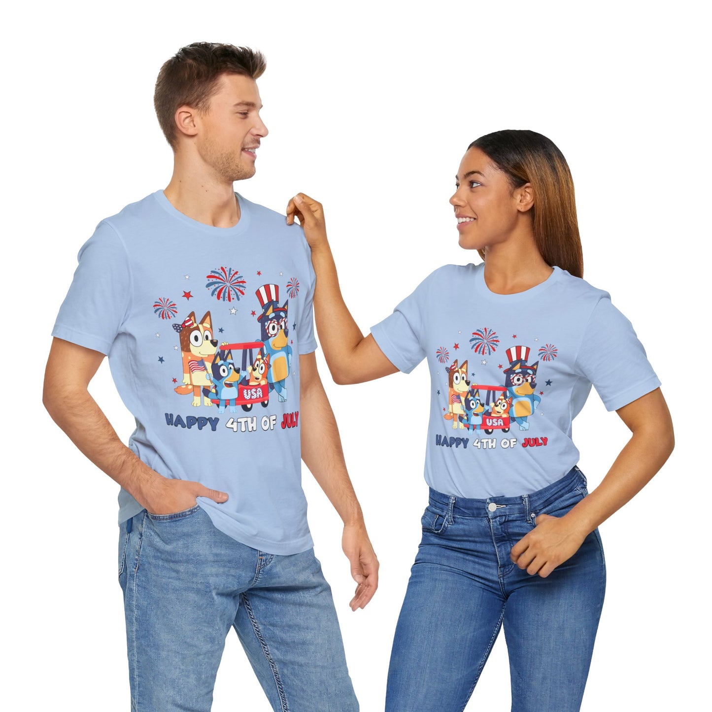 Happy 4th of July Jersey Short Sleeve Tee