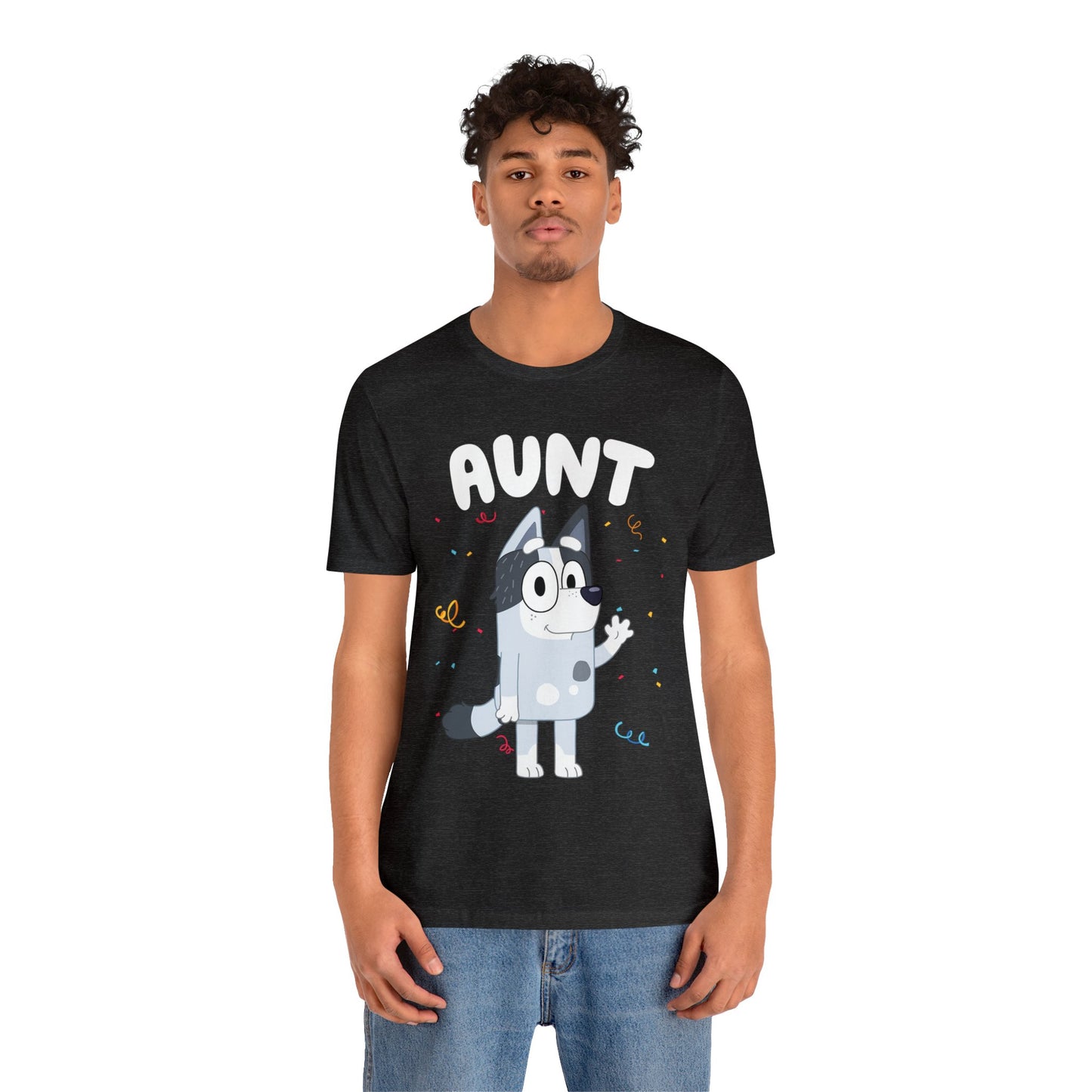 Aunt Bluey Birthday short sleeve Tshirt