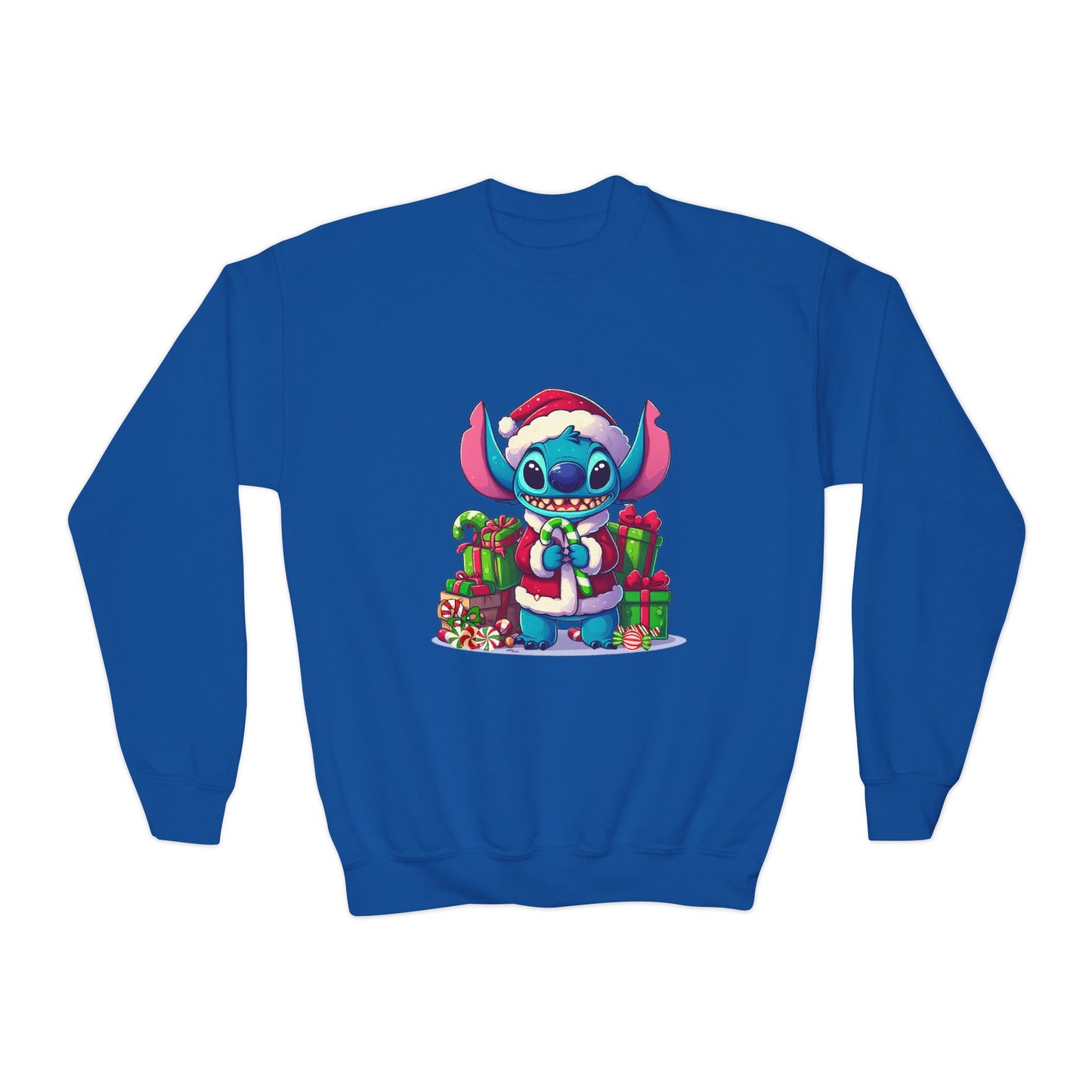 Christmas-Stitch Youth Crewneck Sweatshirt