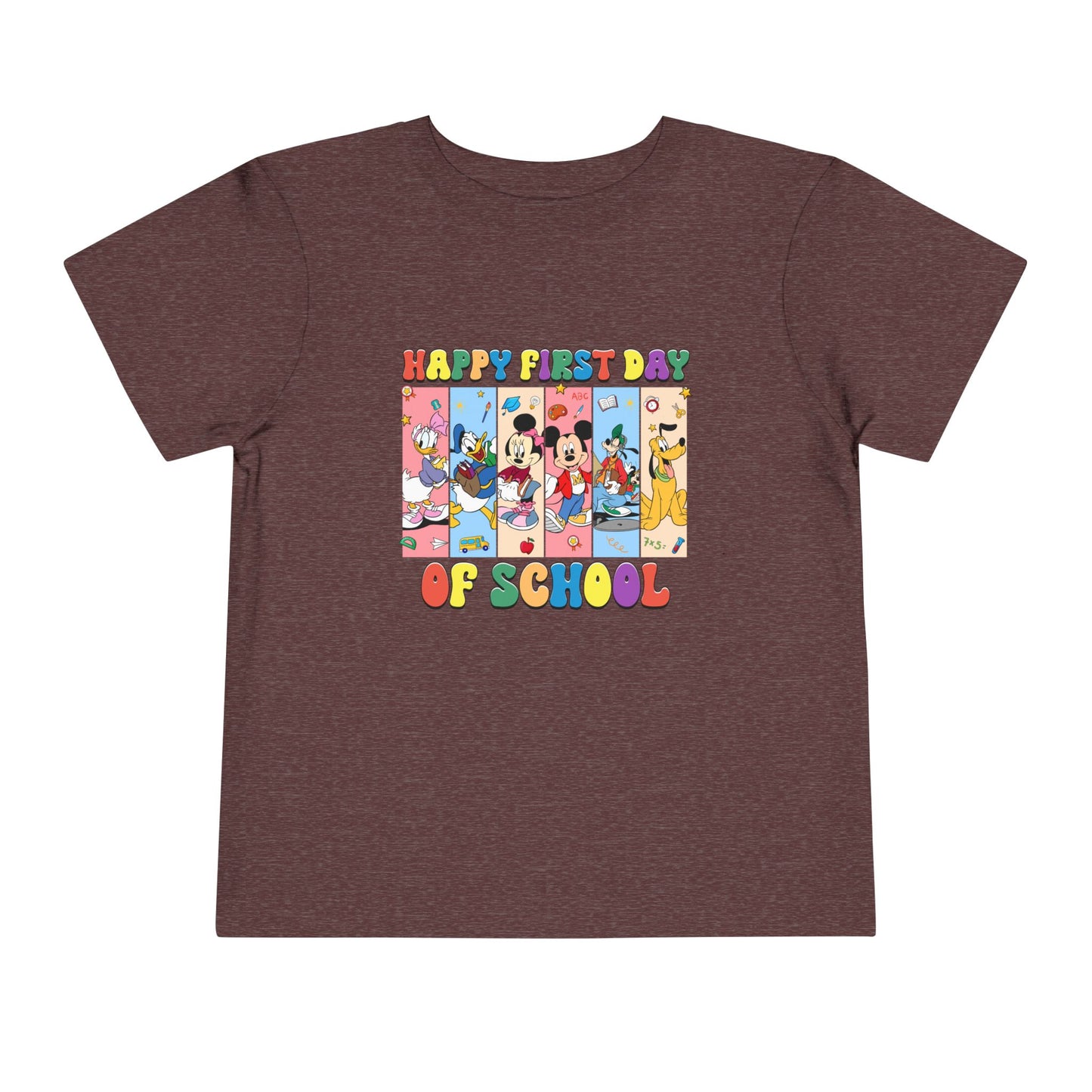 Happy First Day of School Toddler Short Sleeve Tee
