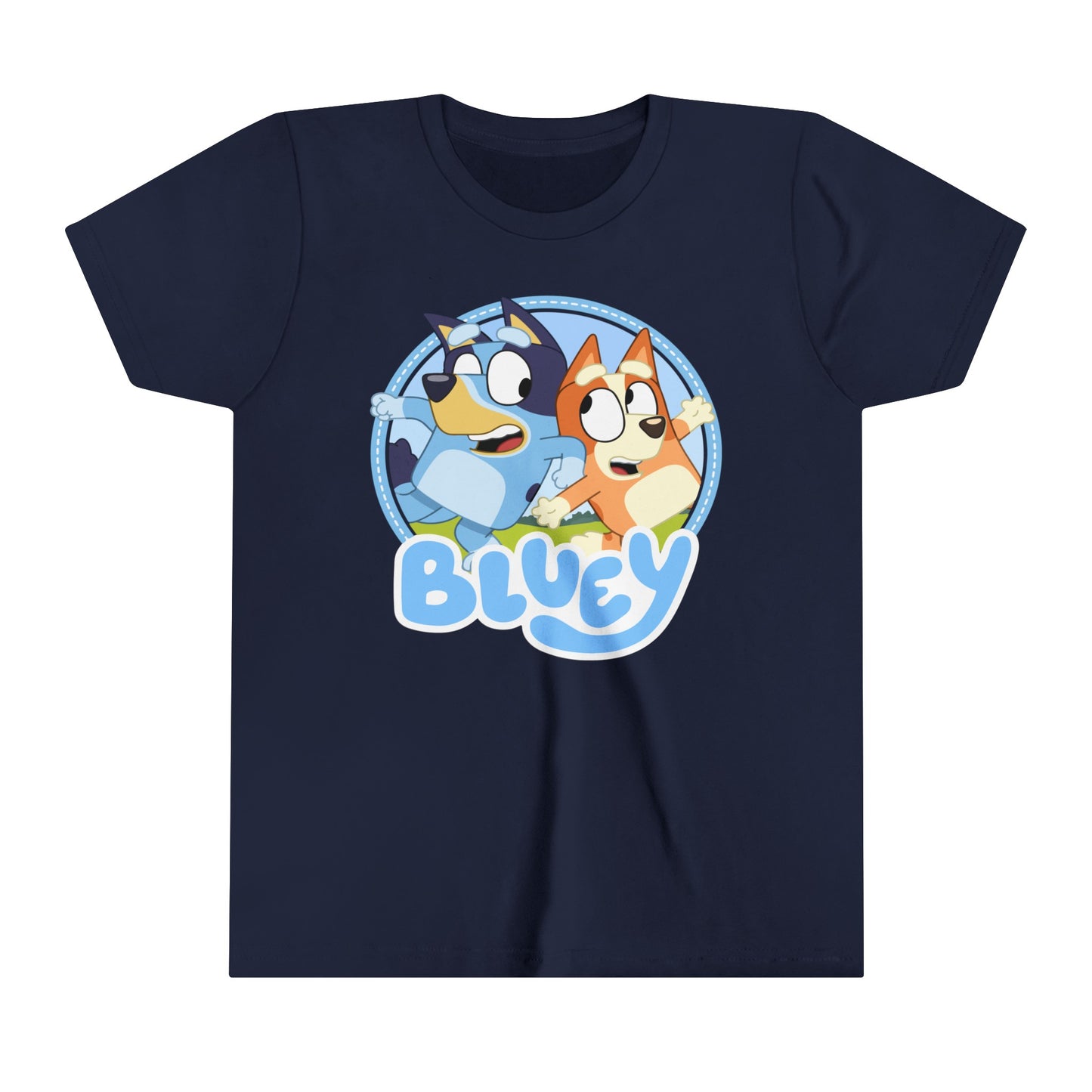 Bluey logo youth Sleeve Tshirt