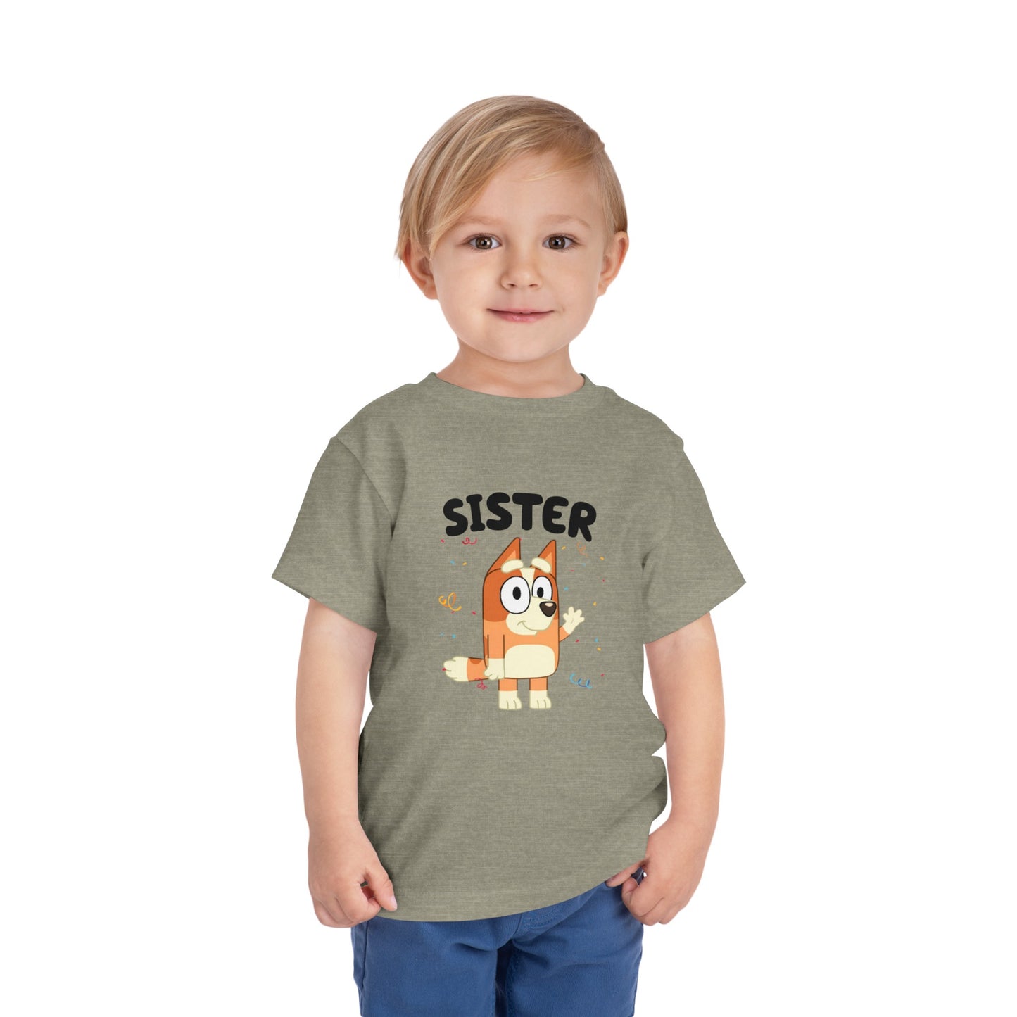Sister Birthday Toddler Short Sleeve Tee