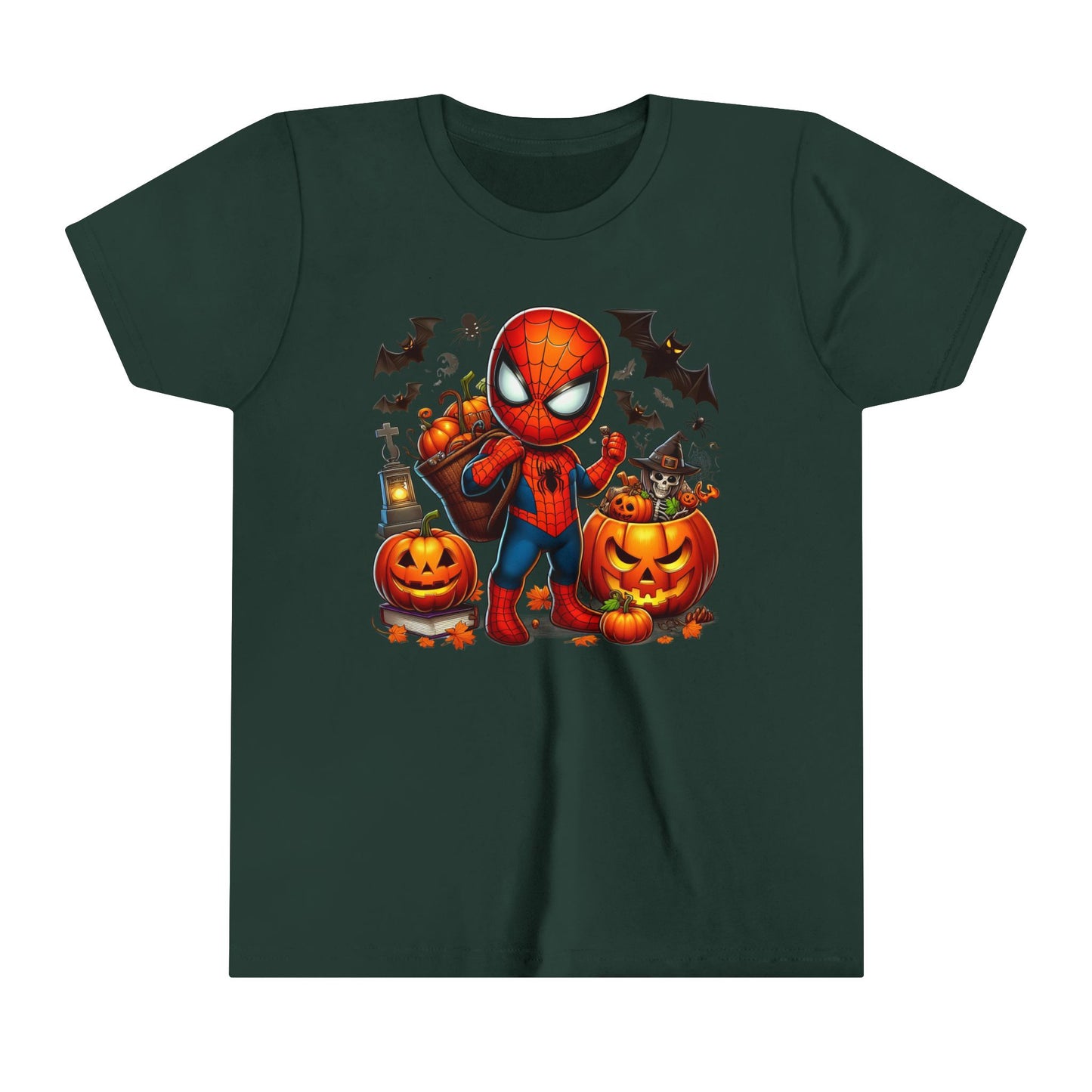 Spiderman Trick or Treat Youth Short Sleeve Tee