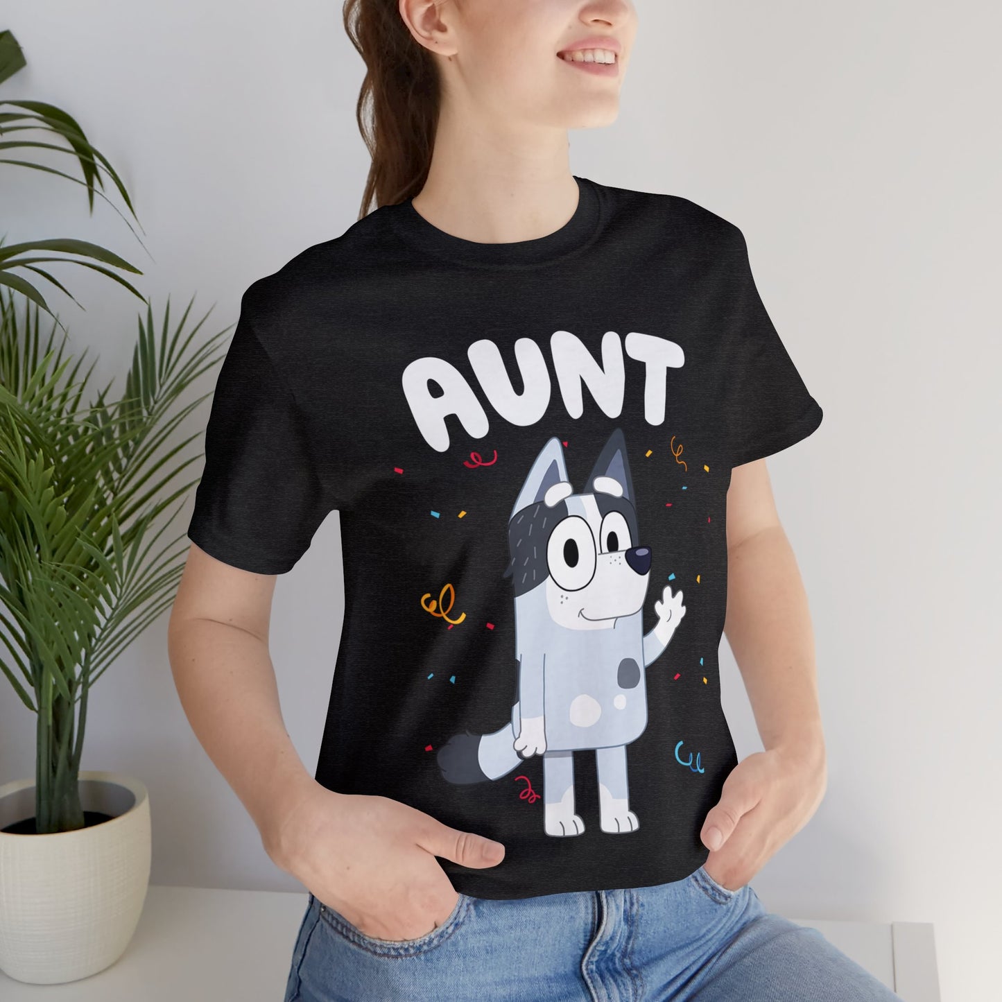 Aunt Bluey Birthday short sleeve Tshirt