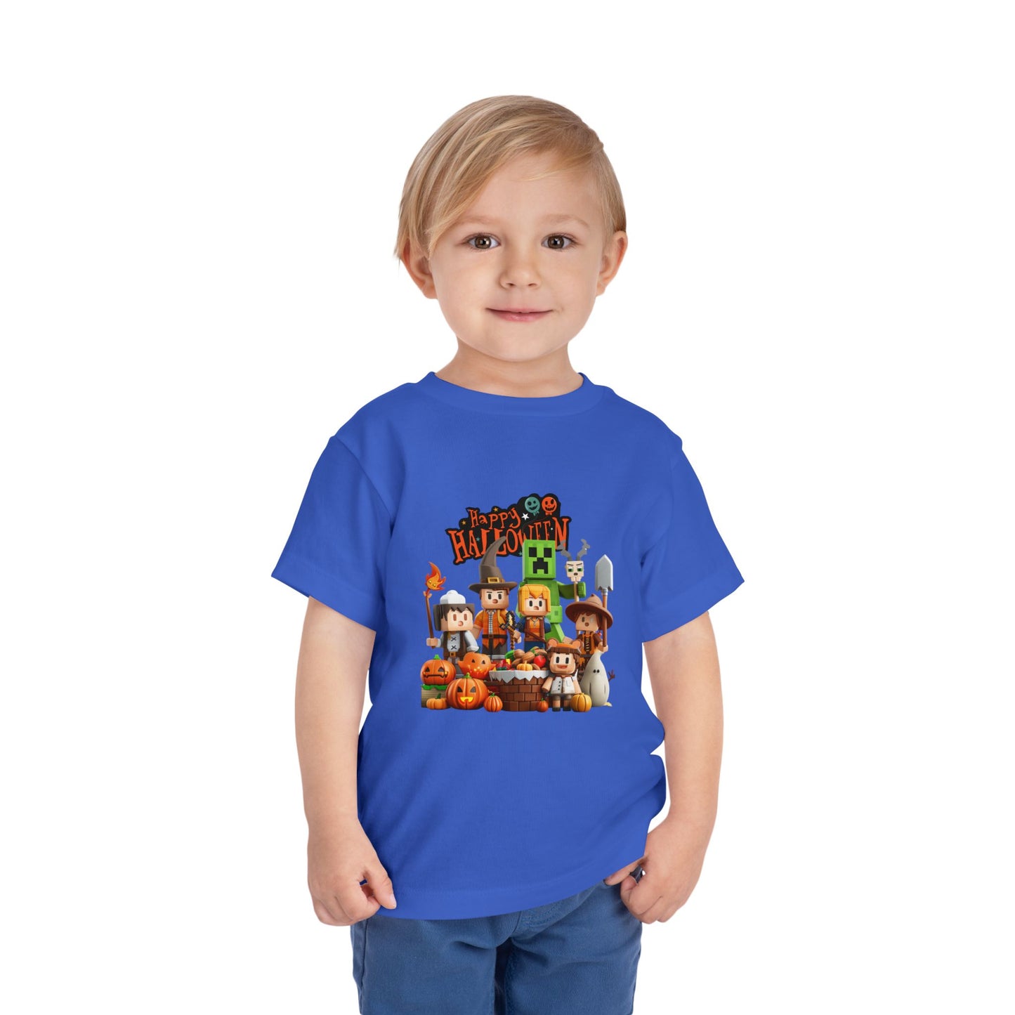 Minecraft Happy Halloween Toddler Short Sleeve Tee