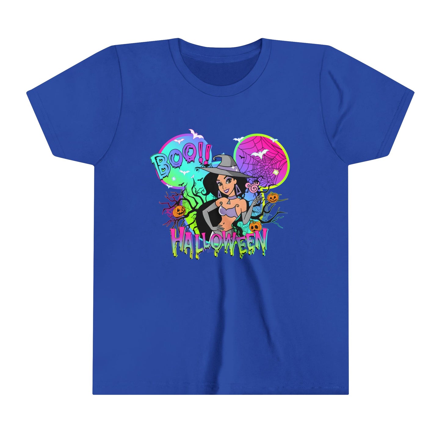 Jasmine Boo! Halloween Youth Short Sleeve Tee