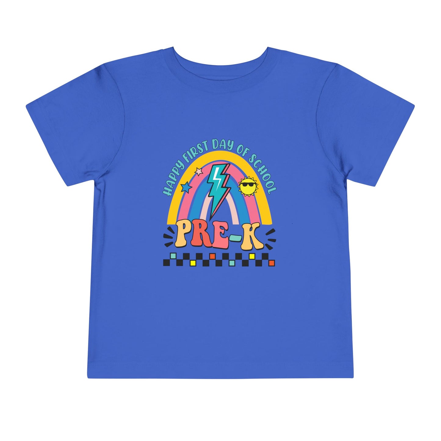 Happy First Day of School - Pre-K Toddler Short Sleeve Tee