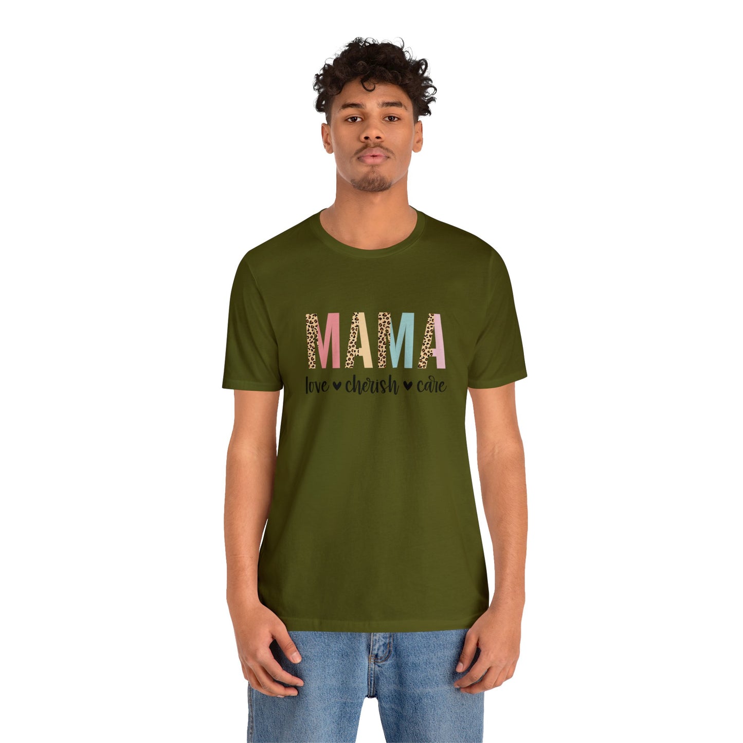 MAMA Leopard print short sleeve tshirt