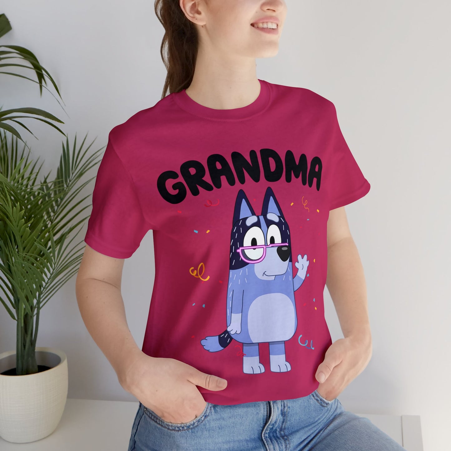 Grandma Bluey Birthday short sleeve Tshirt