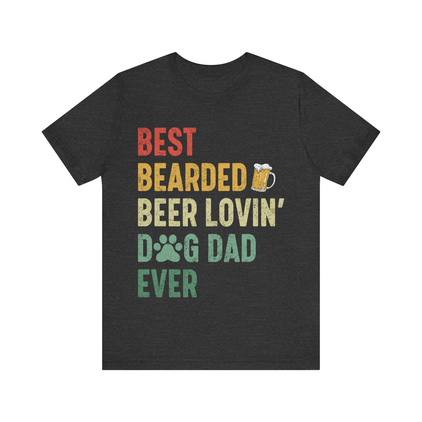 Best Dog Dad Jersey Short Sleeve Tee