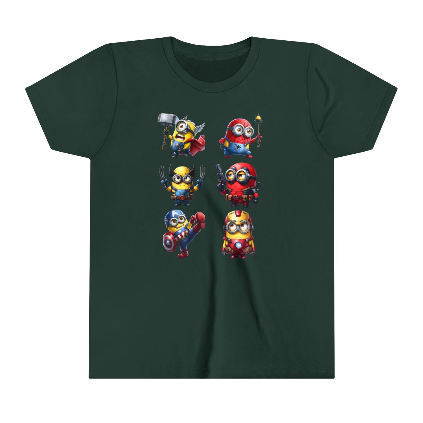 Marvel minions Youth Short Sleeve Tee