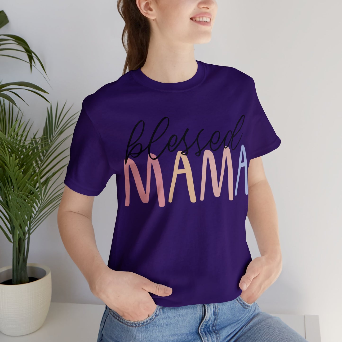 Blessed Mama short sleeve tshirt