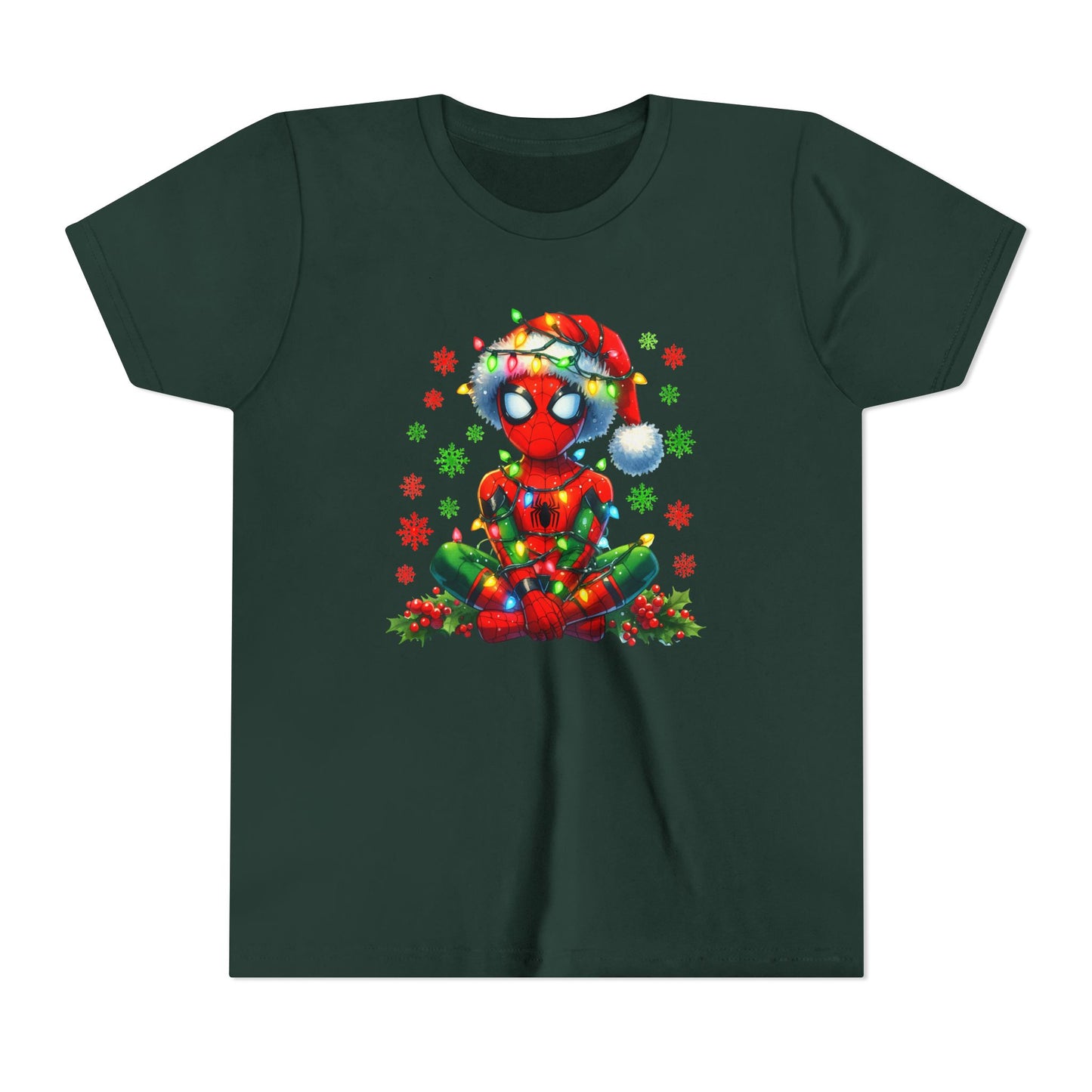 Spidey Christmas Youth Short Sleeve Tee