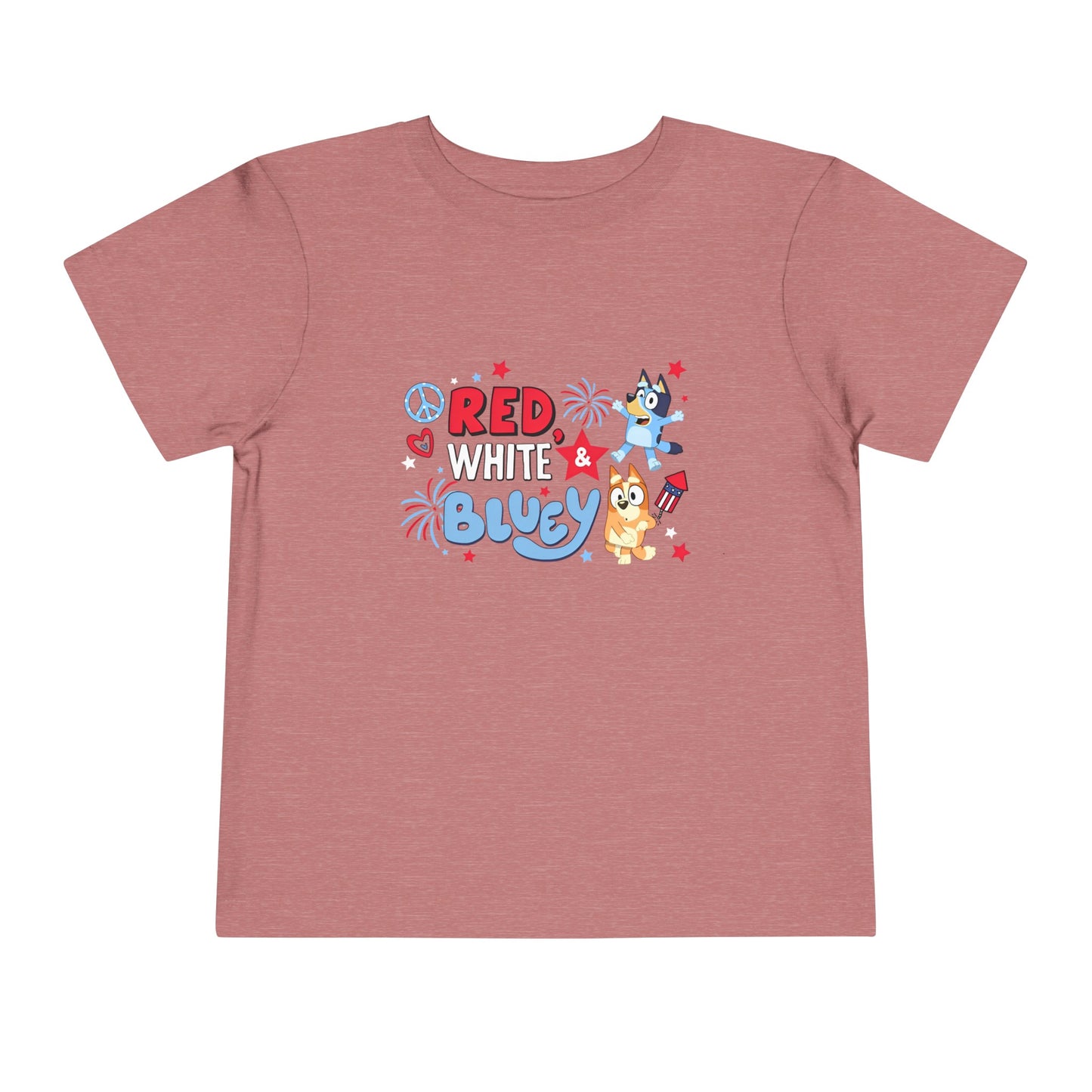 Red, White & Bluey Toddler Short Sleeve Tee