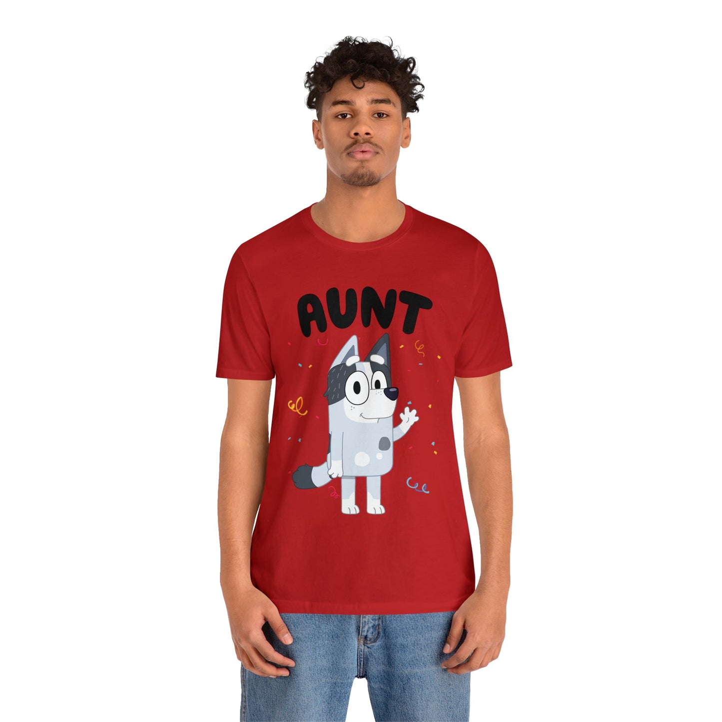Aunt Bluey Birthday short sleeve Tshirt
