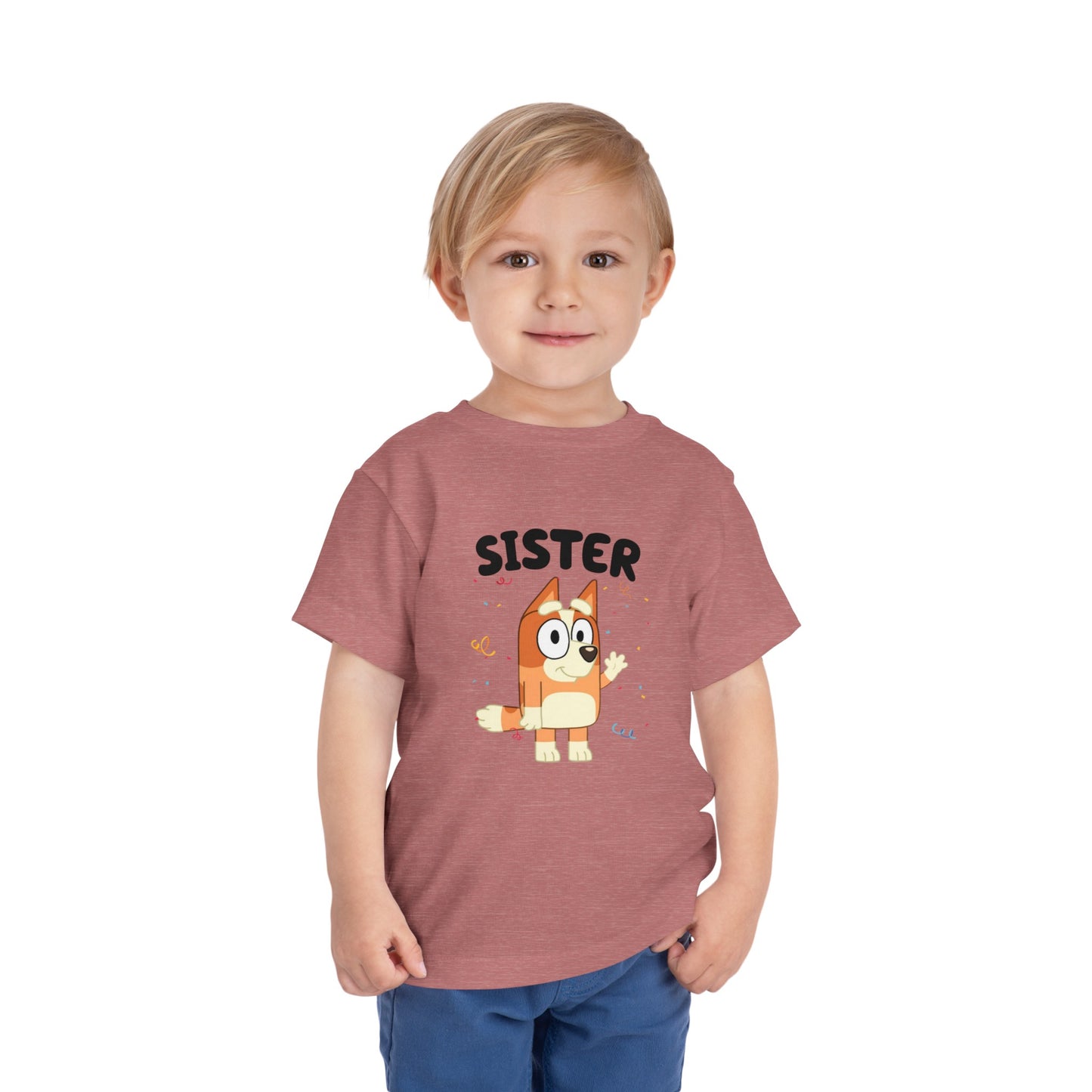 Sister Birthday Toddler Short Sleeve Tee