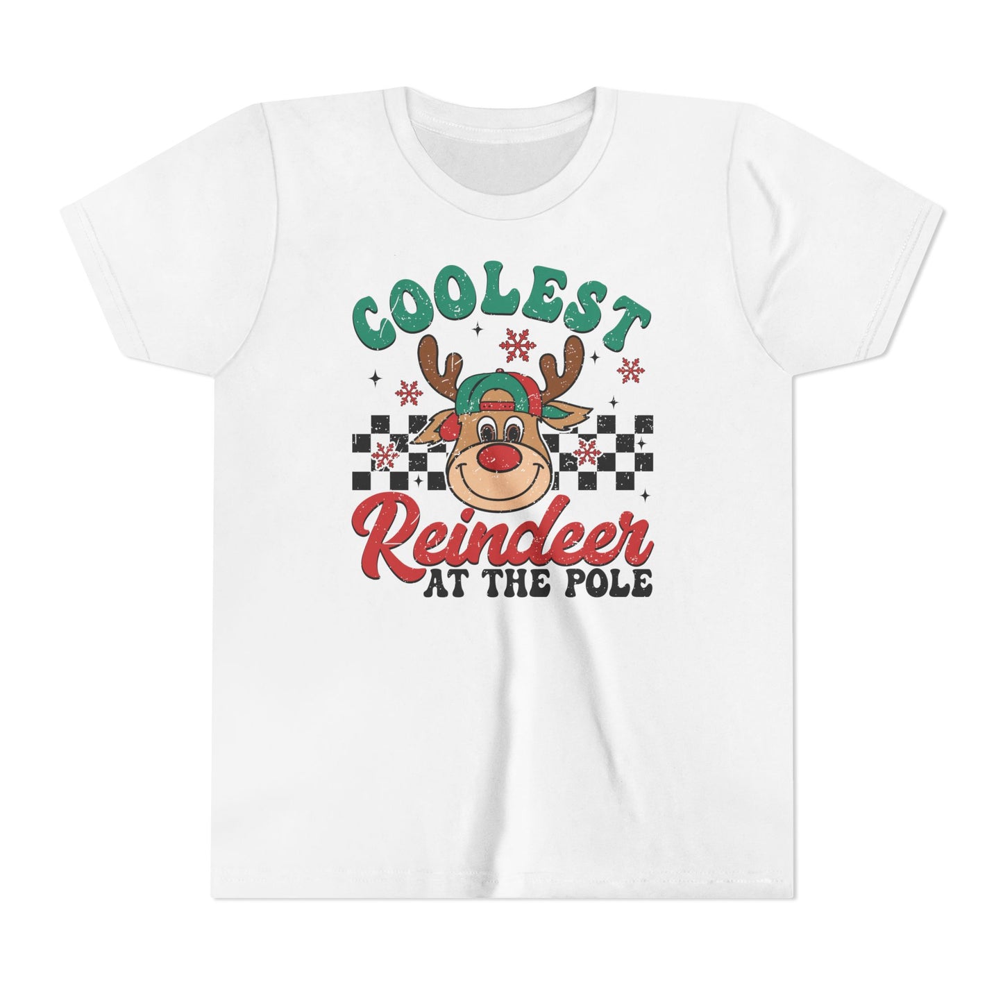 Coolest Reindeer at the Pole Youth Short Sleeve Tee