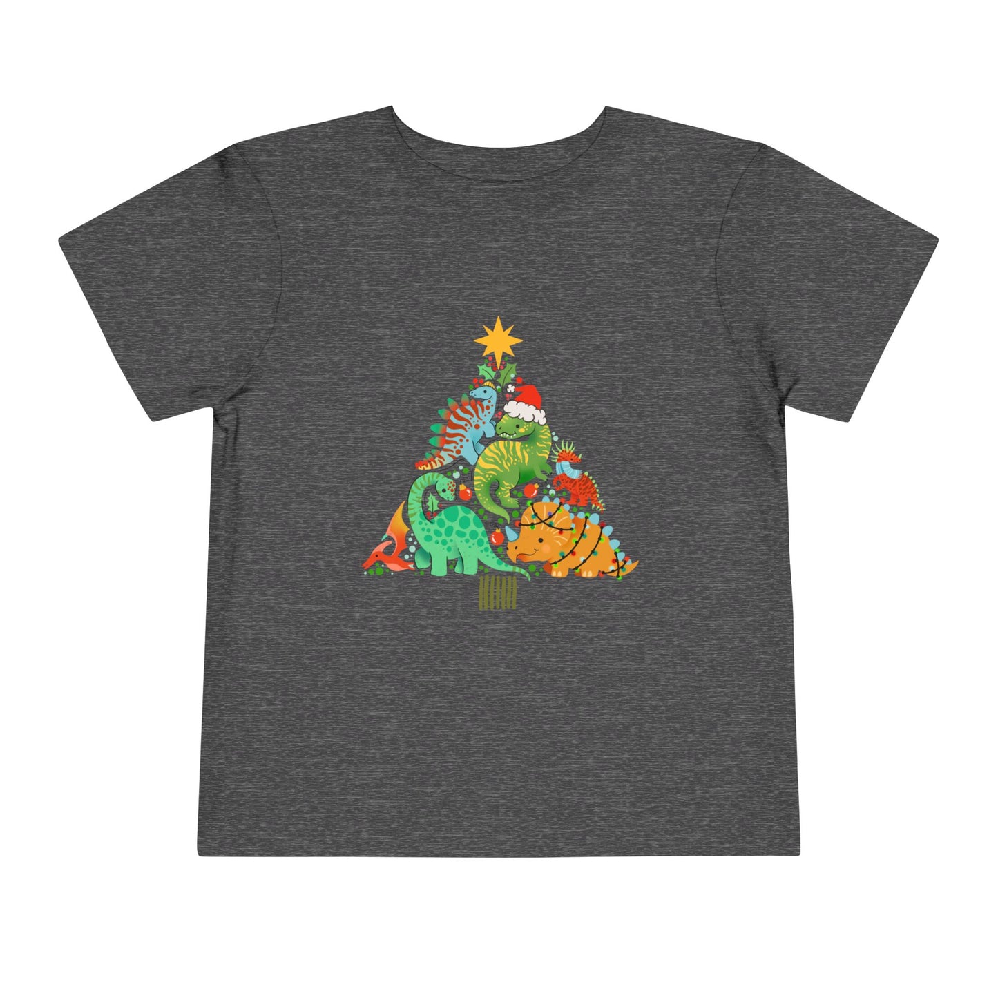 Dino christmas Toddler Short Sleeve Tee