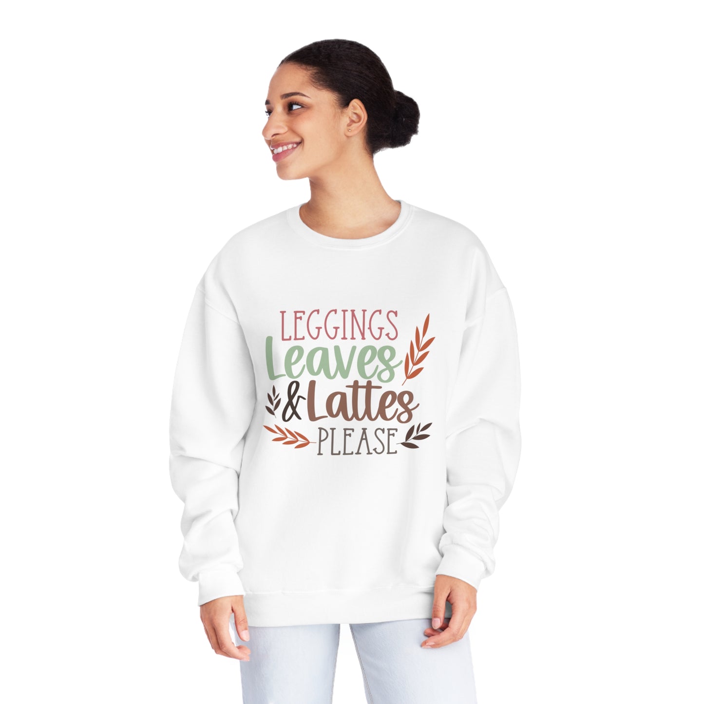 Leggings, Leaves & Lattes Please Crewneck Sweatshirt