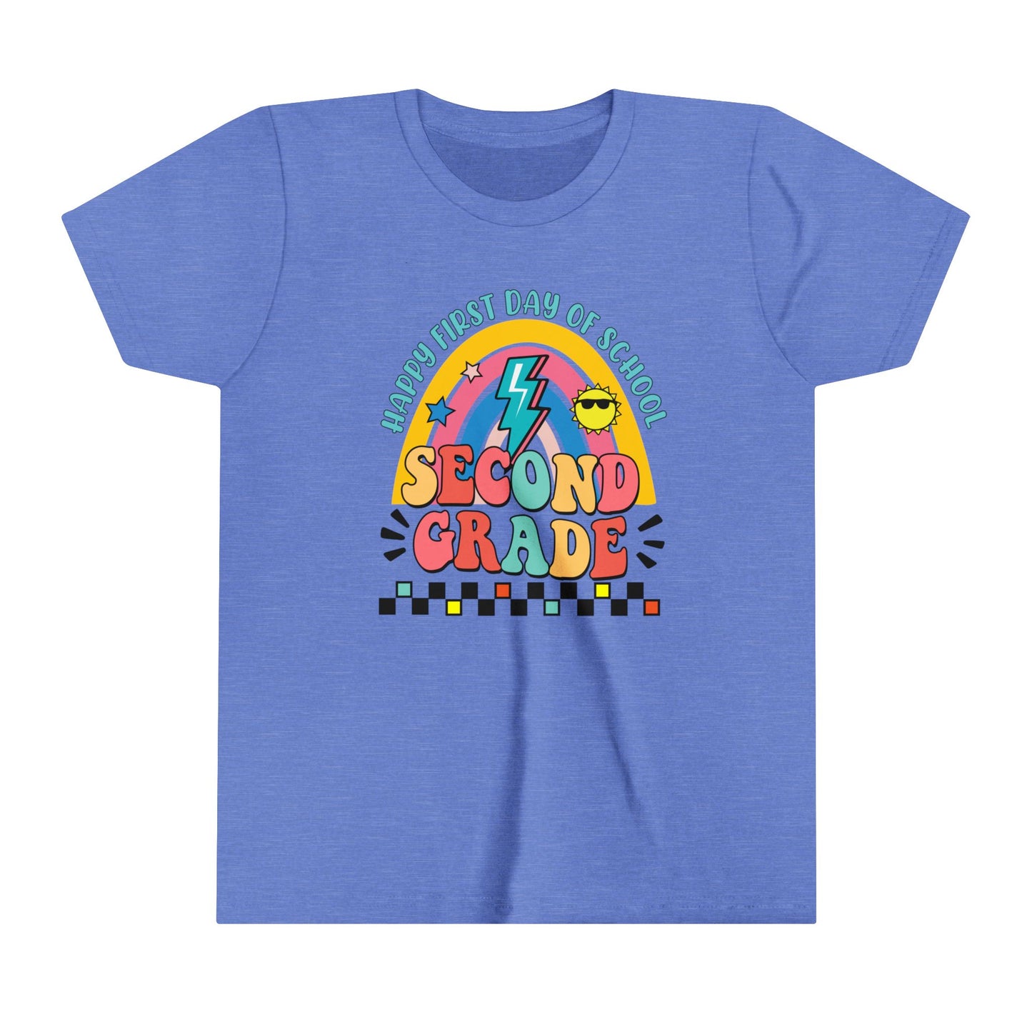 Happy First Day of School - 2nd Grade Youth Short Sleeve Tee