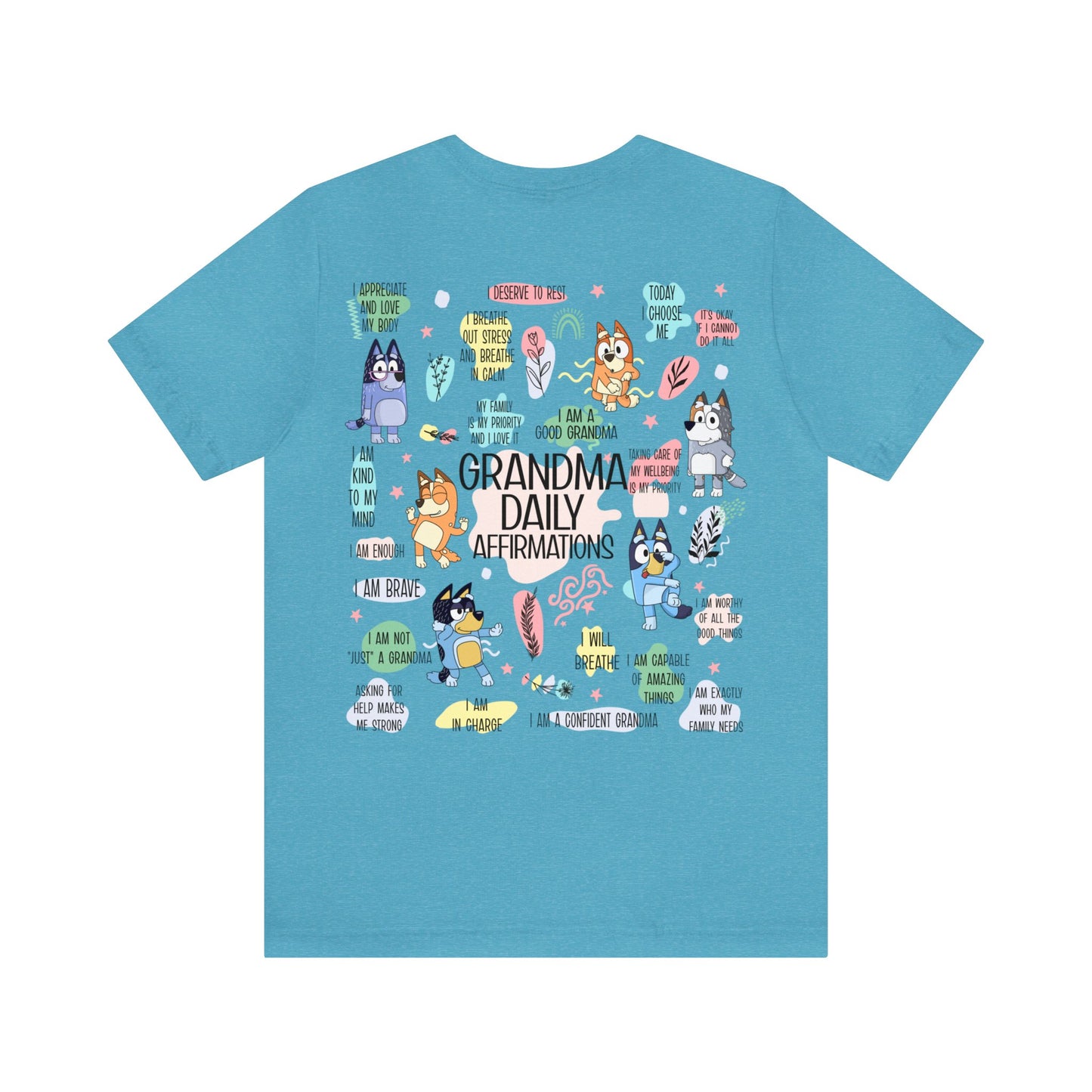 Bluey - Grandma Daily Affirmations Short Sleeve Tshirt