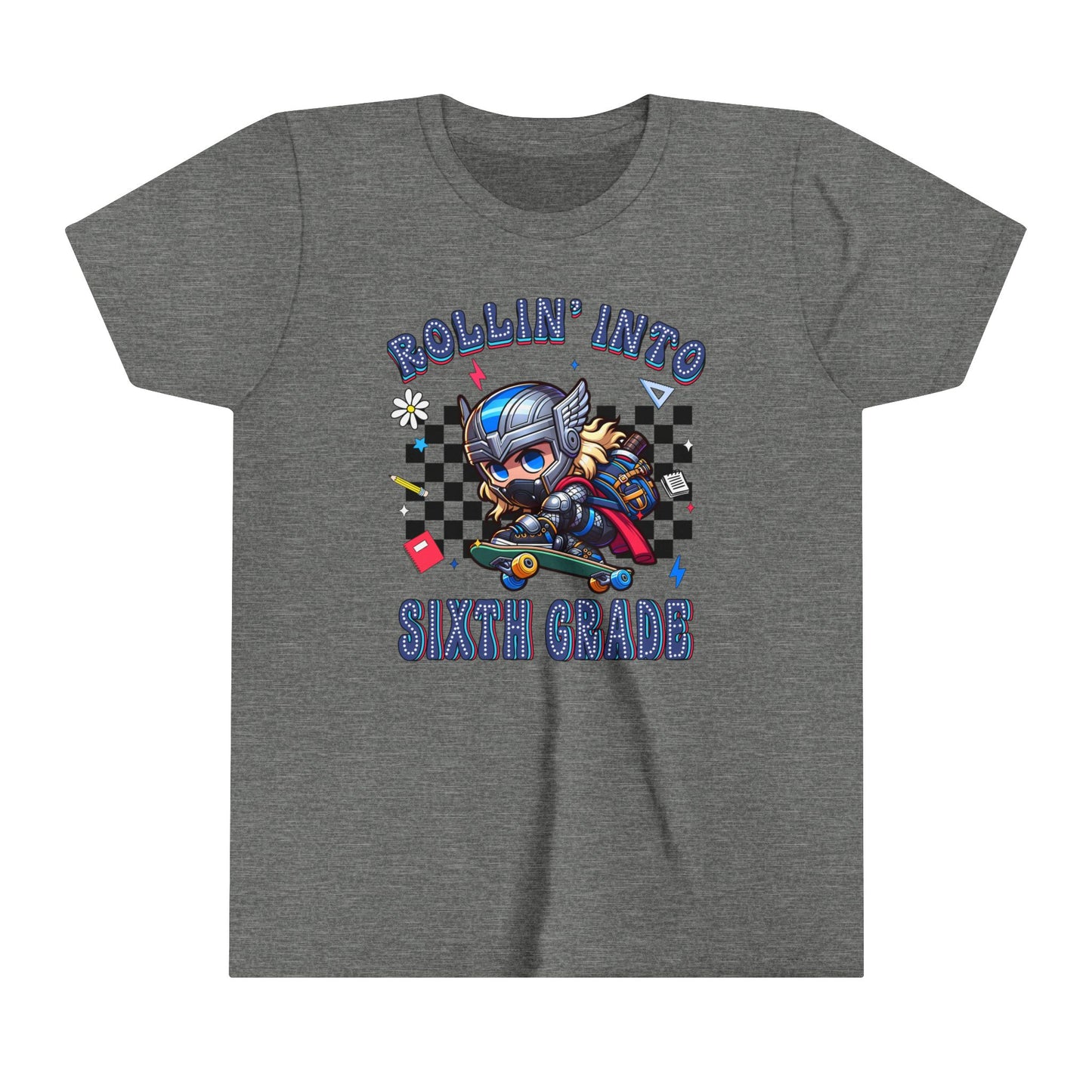 THOR - Rollin' Into 6th Grade Youth Short Sleeve Tee