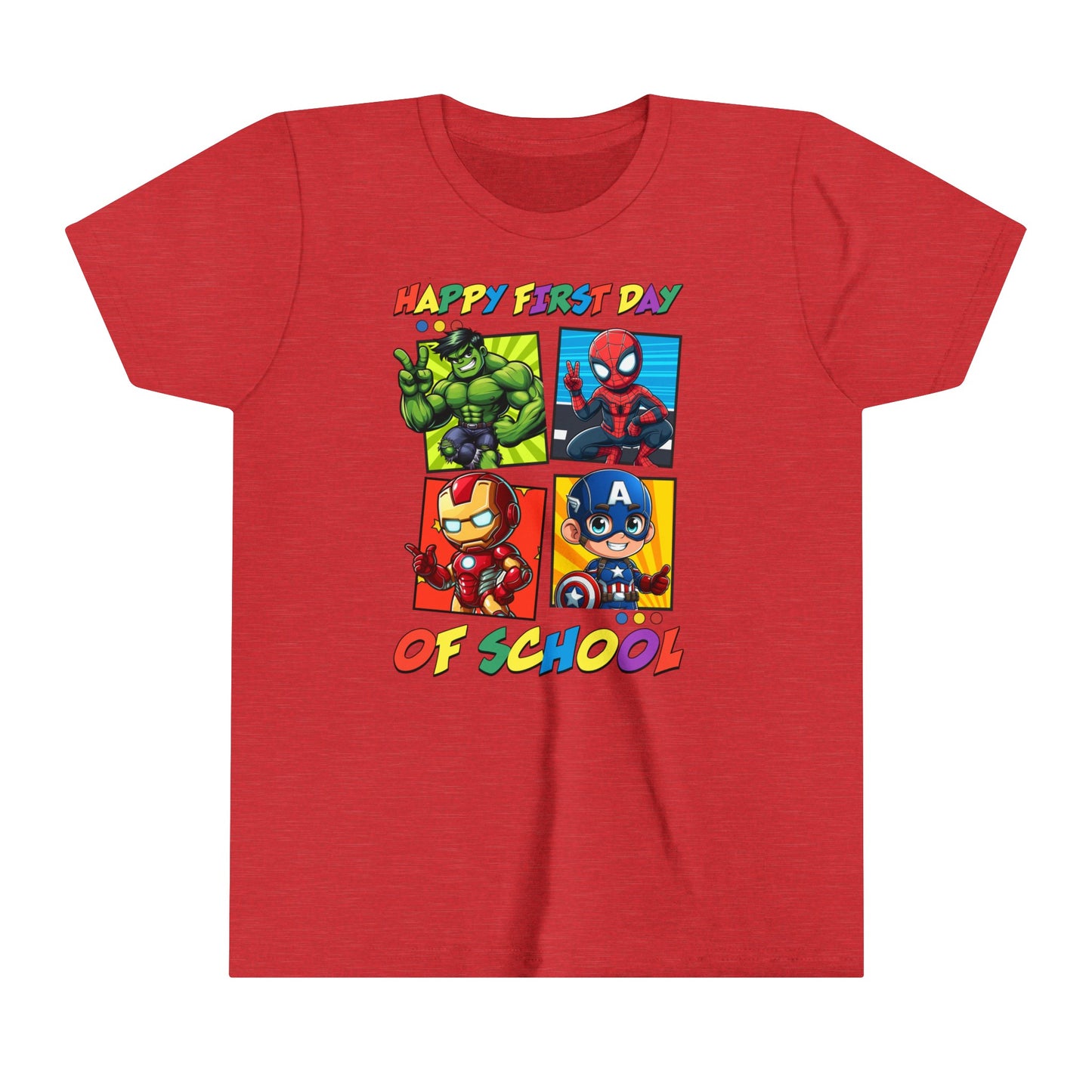Happy First Day of School Youth Short Sleeve Tee