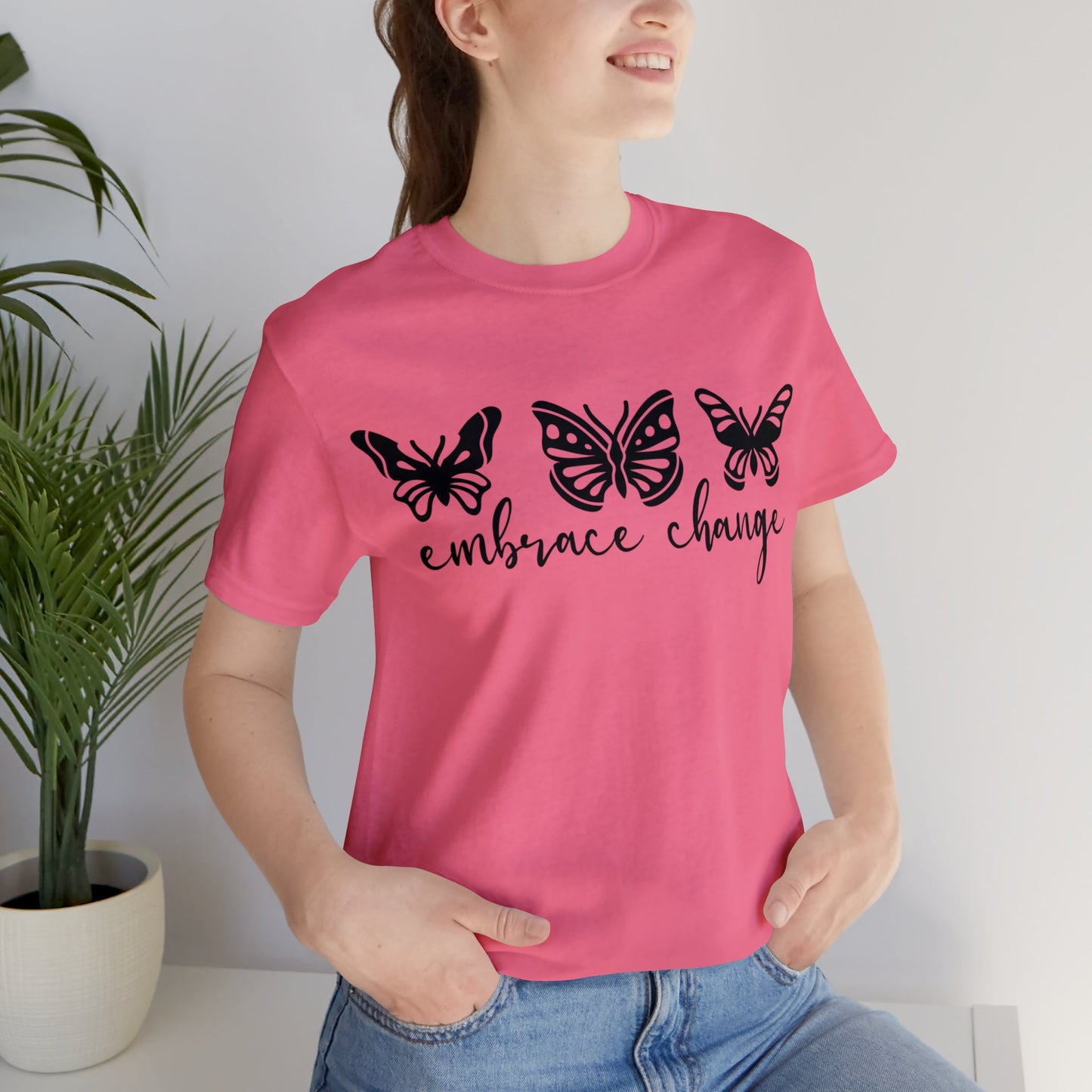 Embrace Change Butterflies Short sleeve Tshirt