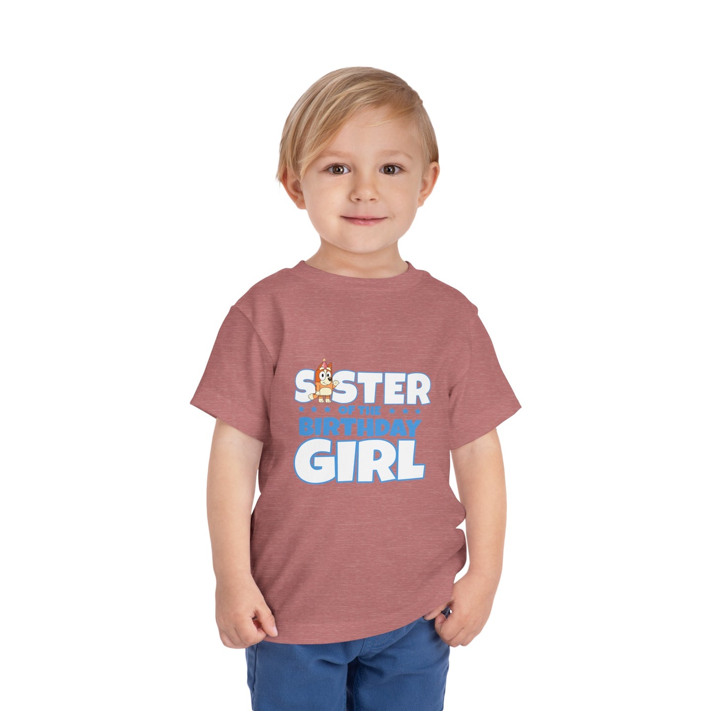 Sister of the Birthday Girl Toddler Short Sleeve Tee