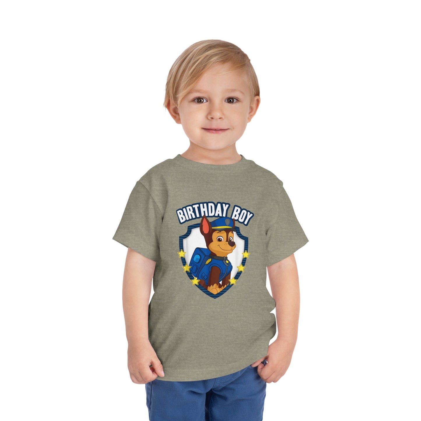 Paw Patrol Chase Birthday Boy Toddler Short Sleeve Tee
