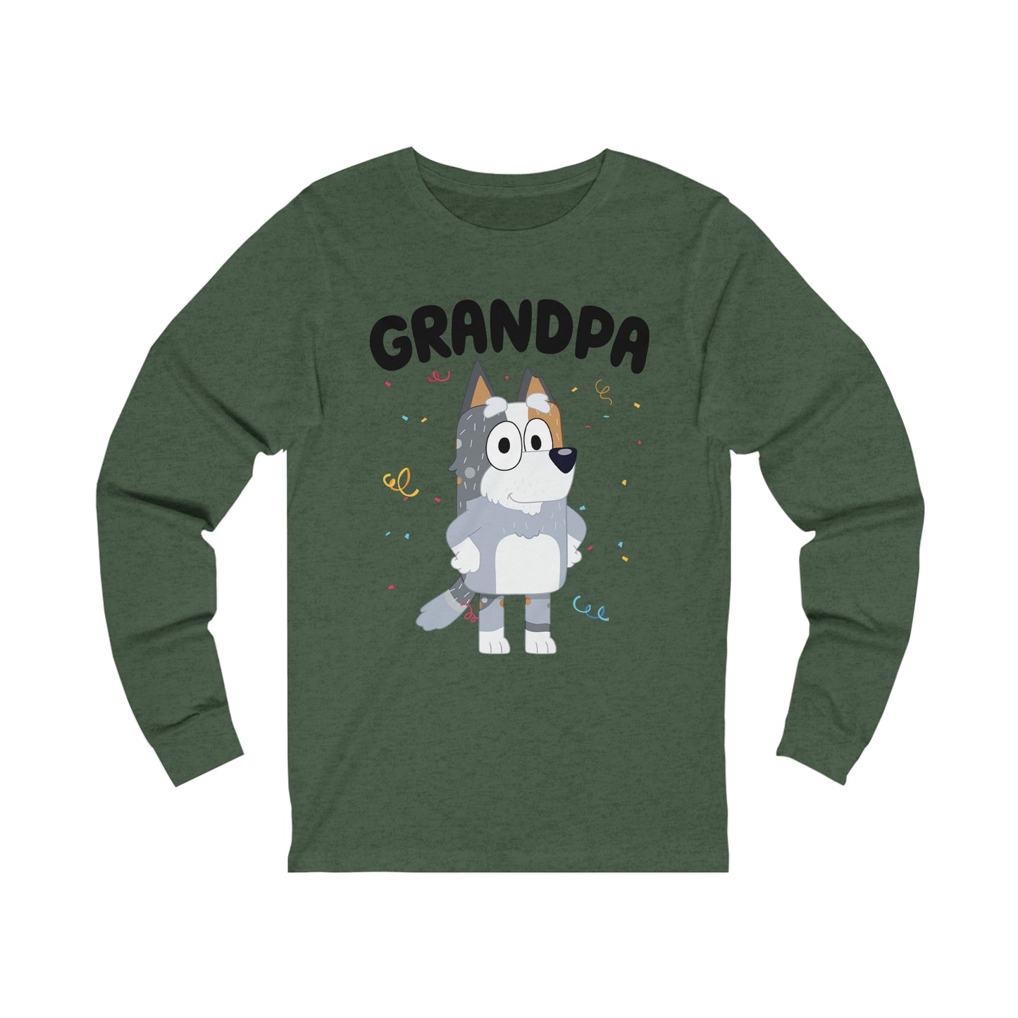 Grandpa Bluey Birthday Long sleeve Tshirt